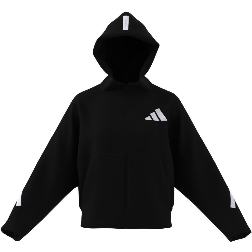 adidas Z.N.E. Full-Zip Hoodie, Black, A701_ONE, large image number 10