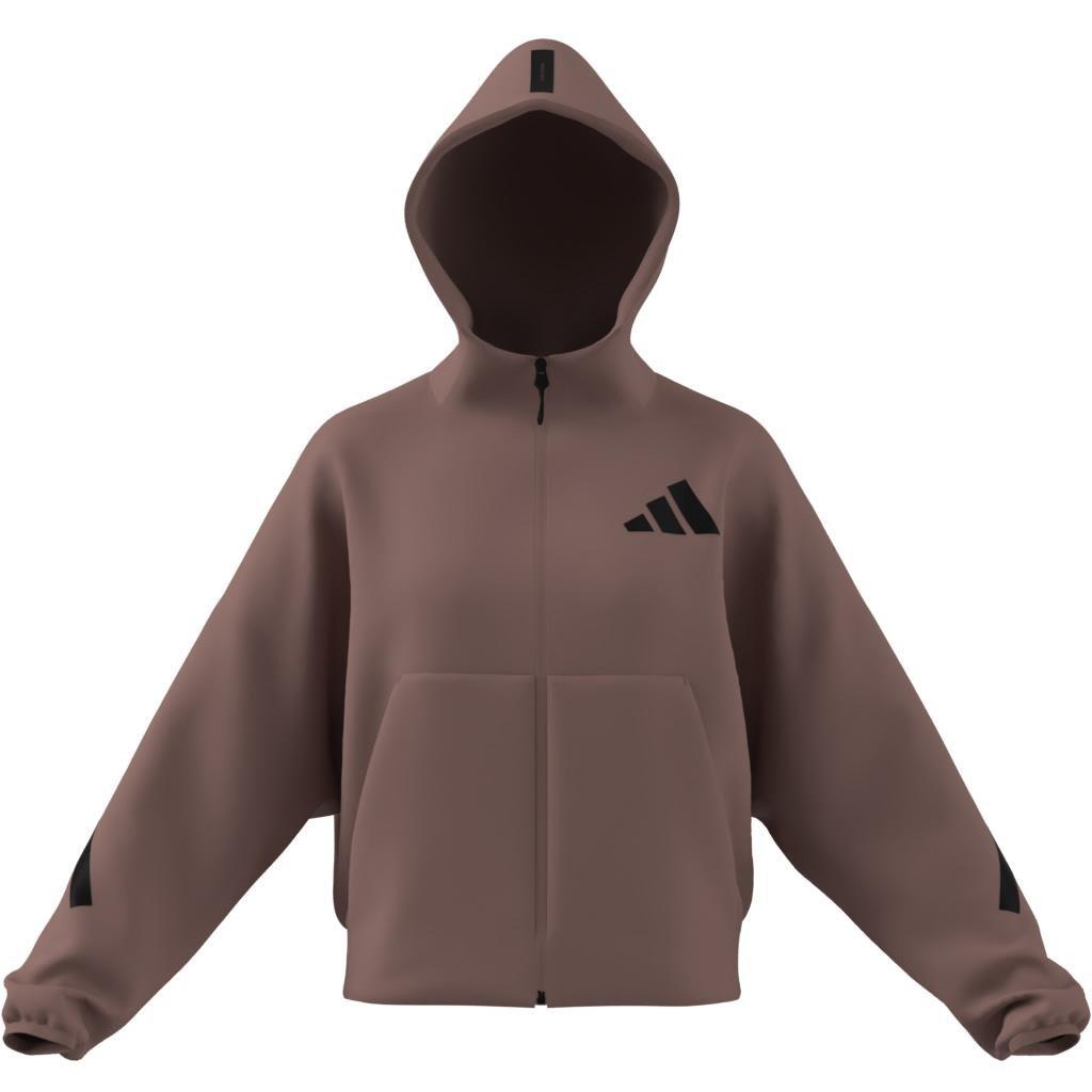 adidas Z.N.E. Full-Zip Hoodie, Red, A701_ONE, large image number 12