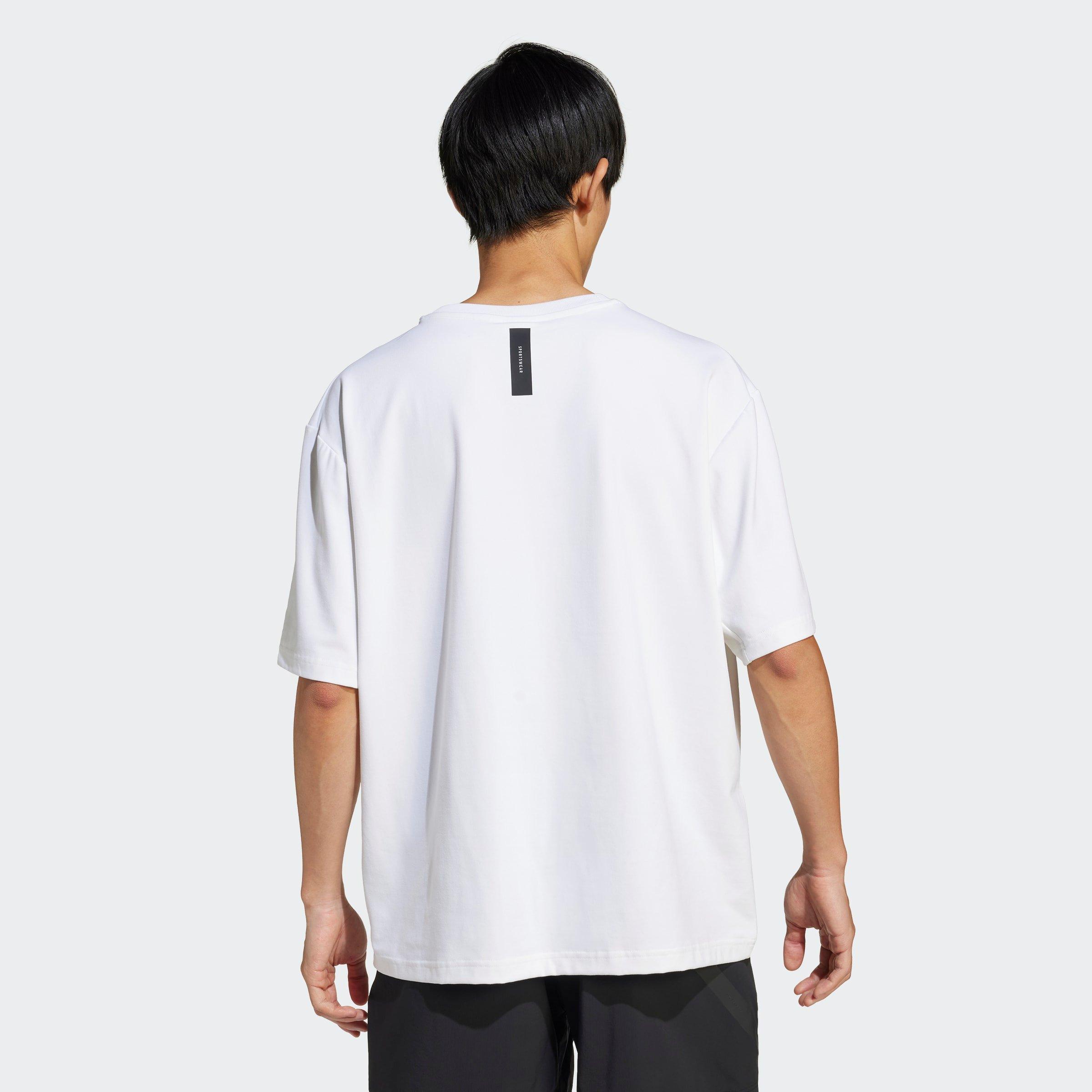 Adidas Z.N.E. Loose-Fit T-Shirt, White, A701_ONE, large image number 2