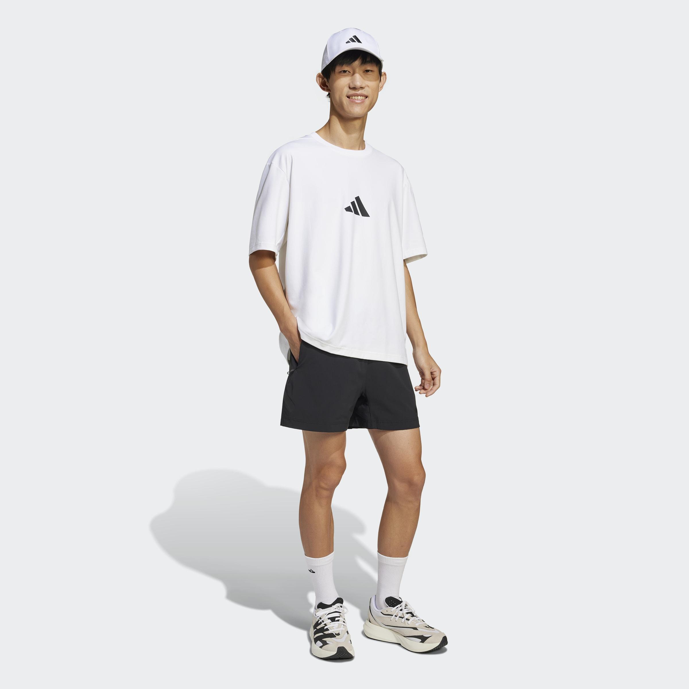 Adidas Z.N.E. Loose-Fit T-Shirt, White, A701_ONE, large image number 3