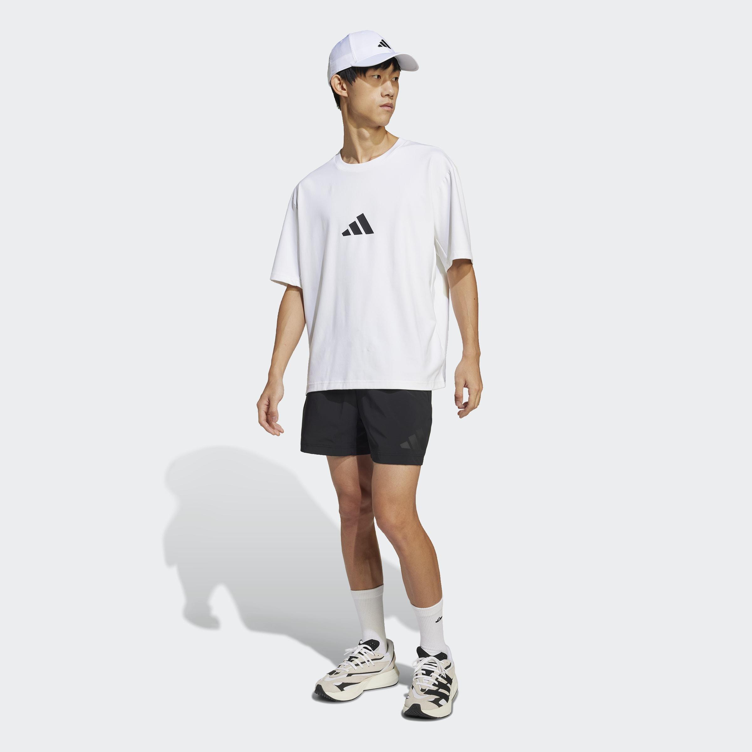 Adidas Z.N.E. Loose-Fit T-Shirt, White, A701_ONE, large image number 4