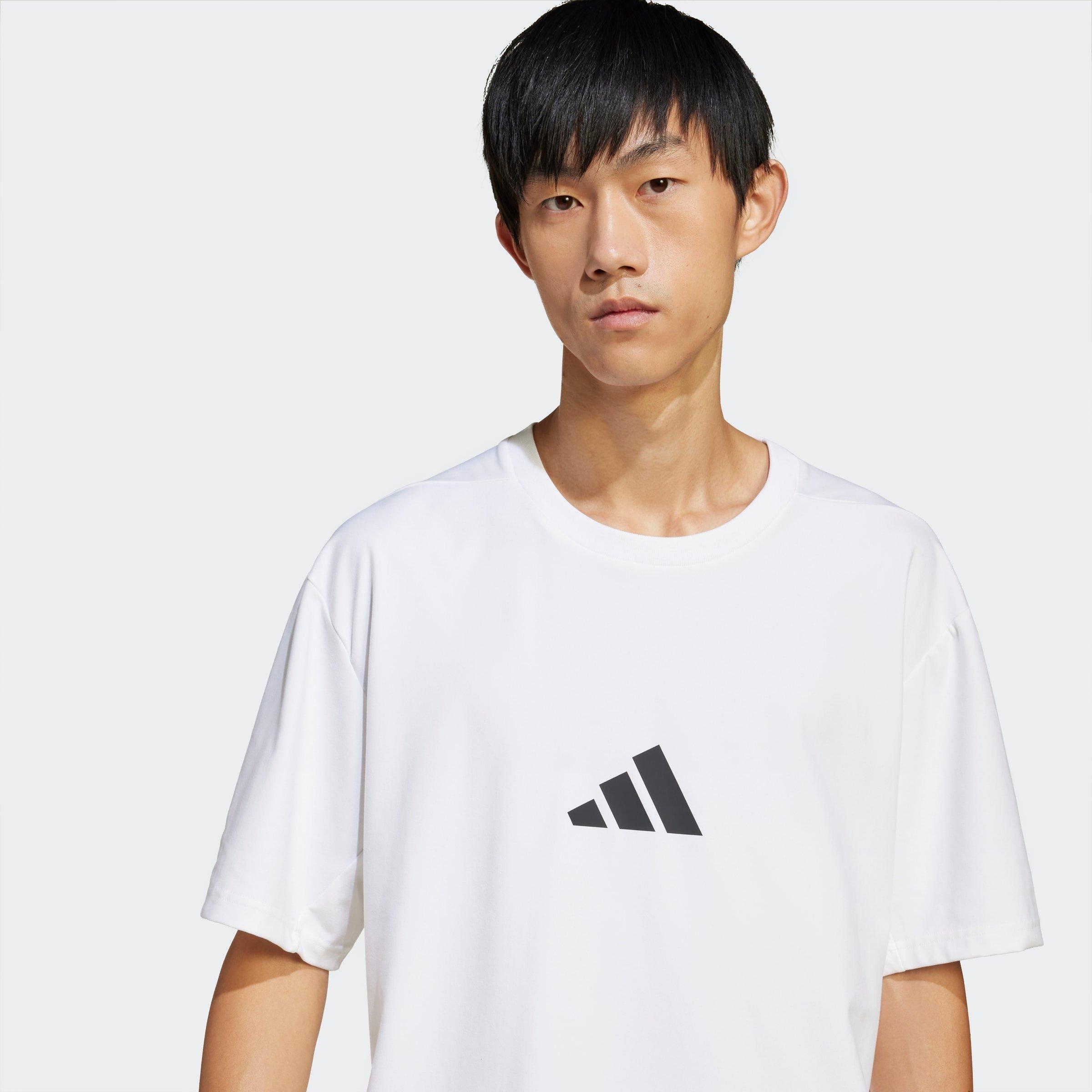 Adidas Z.N.E. Loose-Fit T-Shirt, White, A701_ONE, large image number 6
