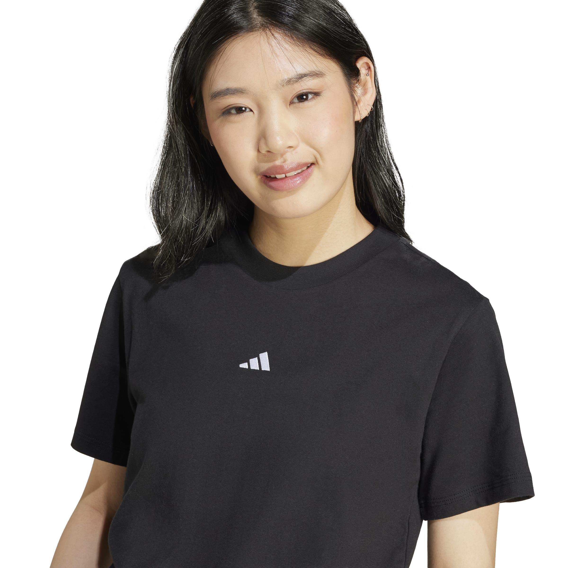 Essentials Small Logo Cotton T-Shirt, Black, A701_ONE, medium