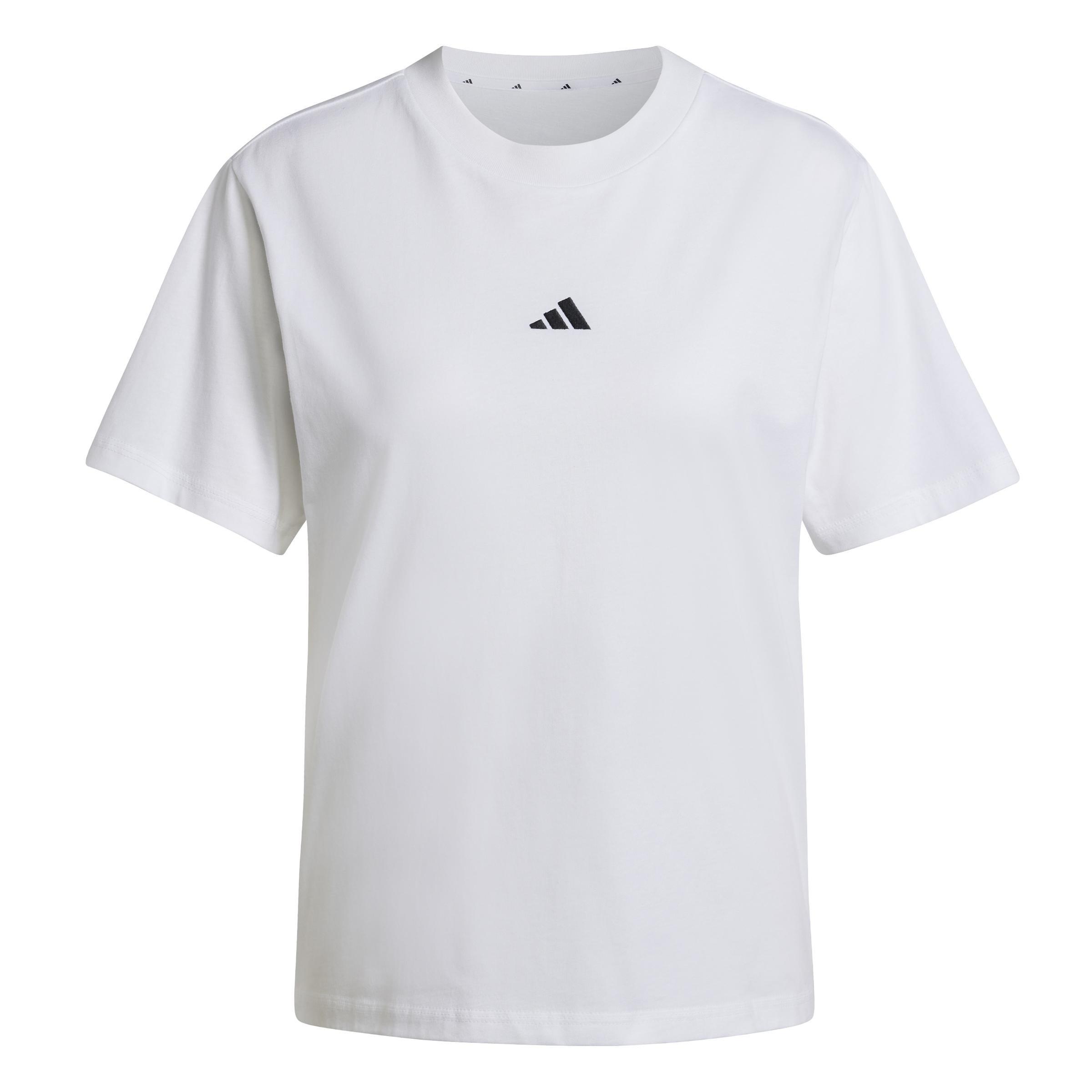 Essentials Small Logo Cotton T-Shirt, White, A701_ONE, medium