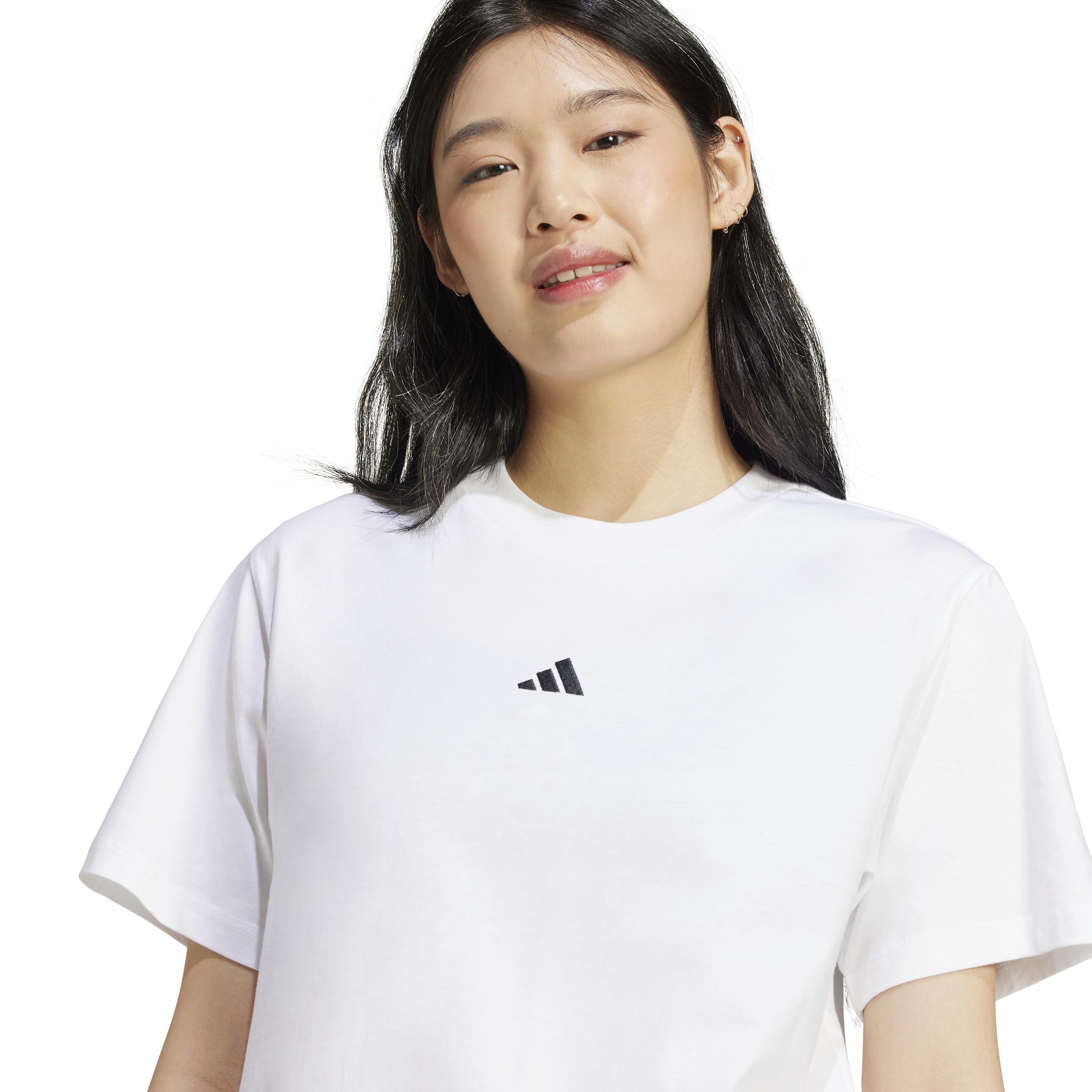 Essentials Small Logo Cotton T-Shirt, White, A701_ONE, large image number 3