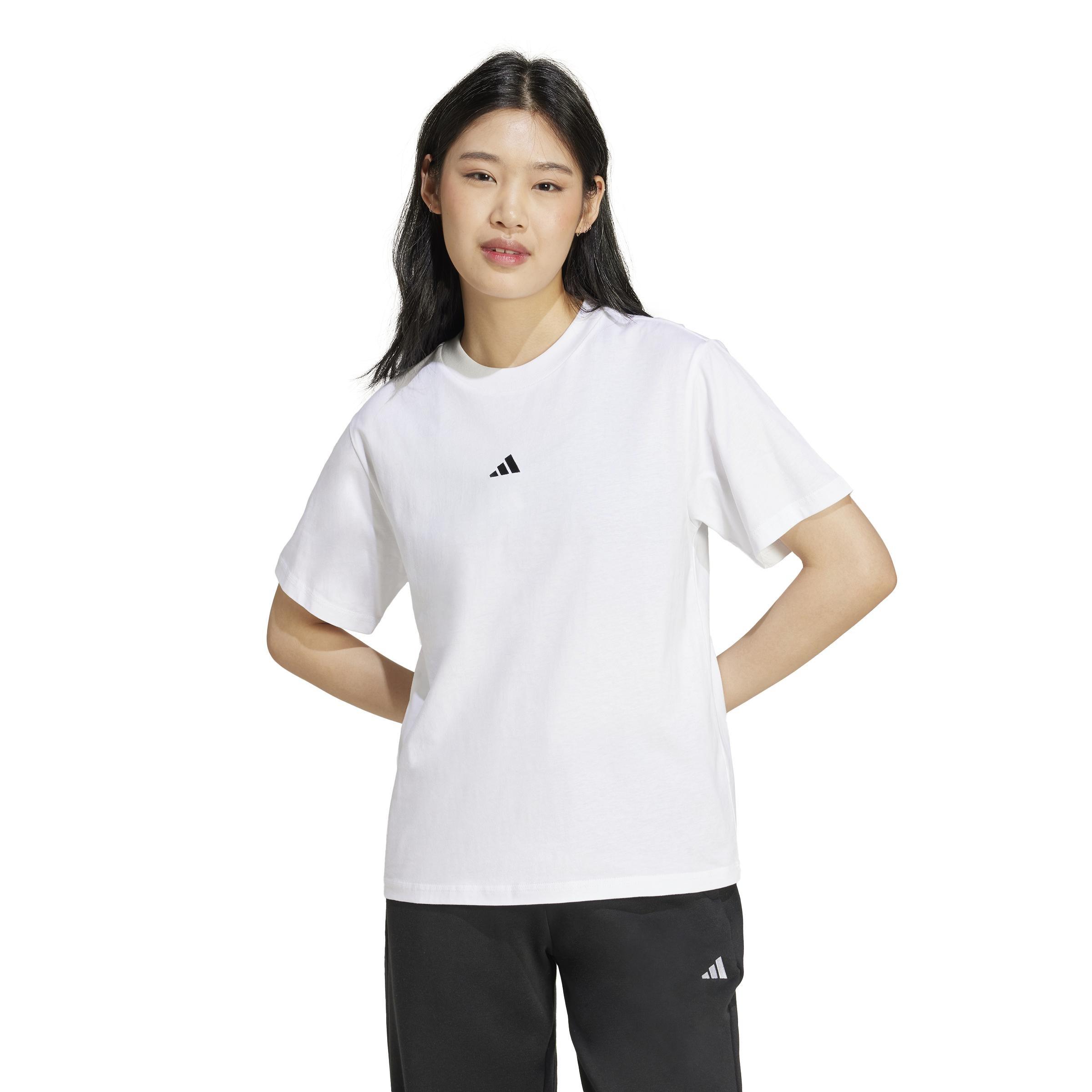 Essentials Small Logo Cotton T-Shirt, White, A701_ONE, large image number 5