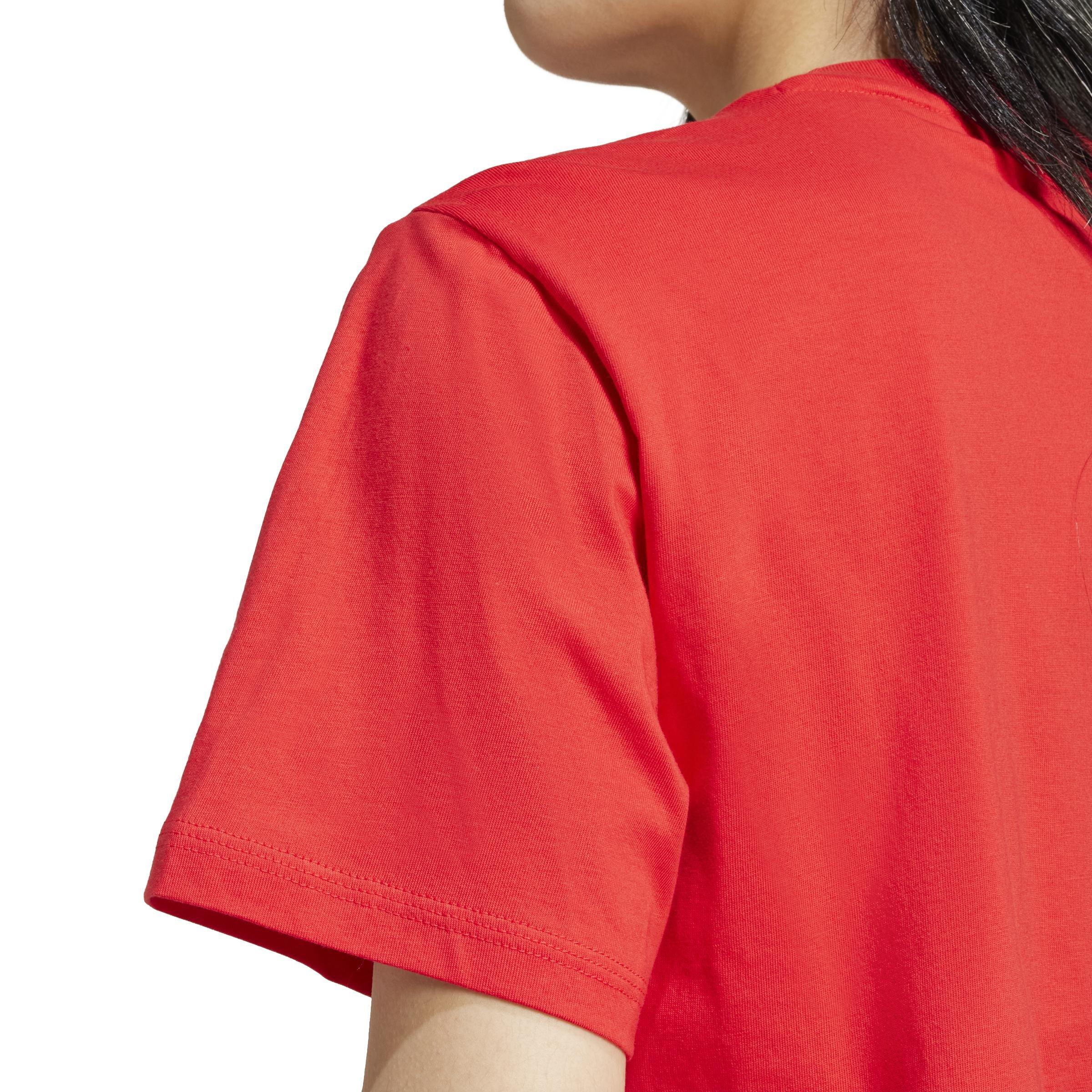 Essentials Small Logo Cotton T-Shirt, Red, A701_ONE, large image number 3