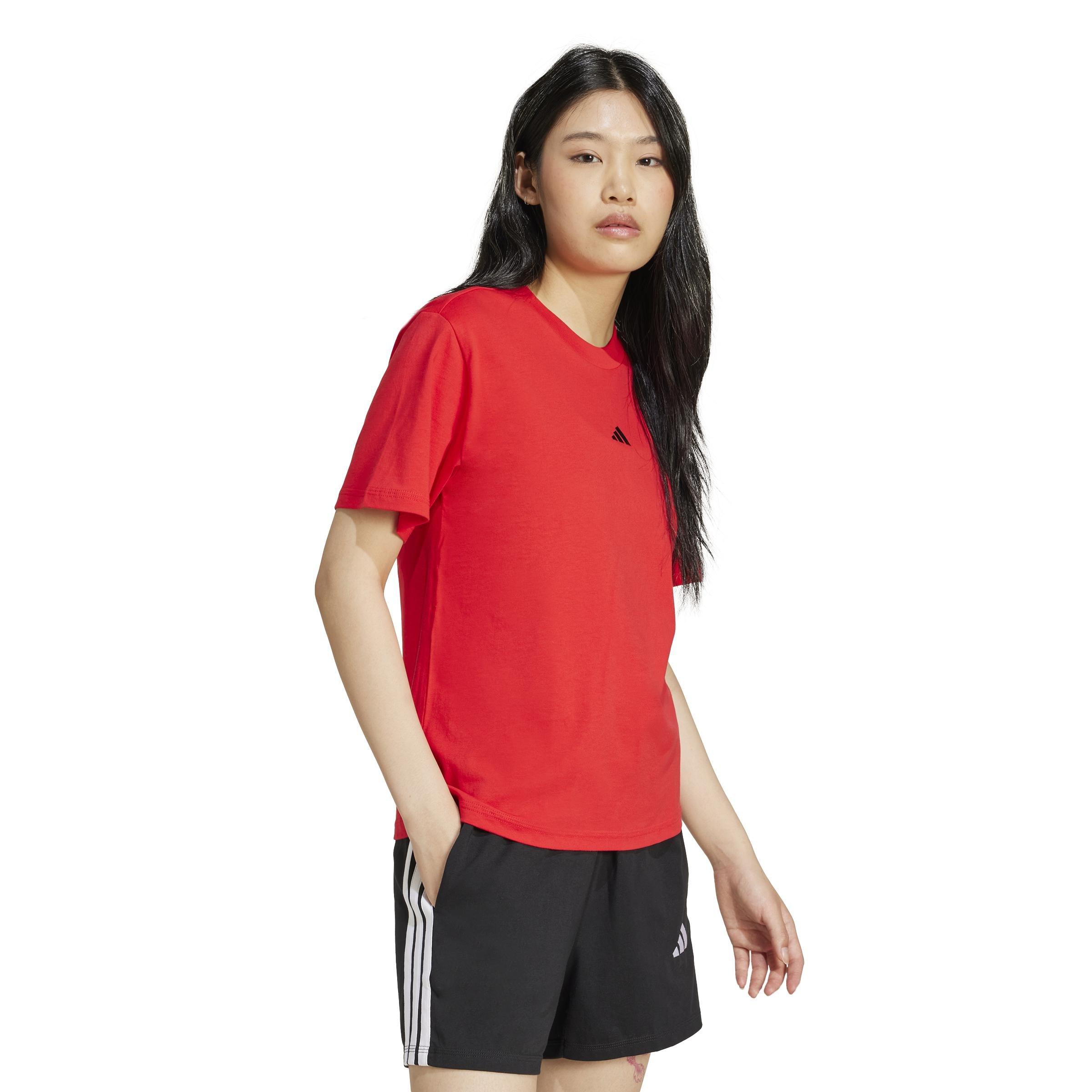 Essentials Small Logo Cotton T-Shirt, Red, A701_ONE, large image number 4