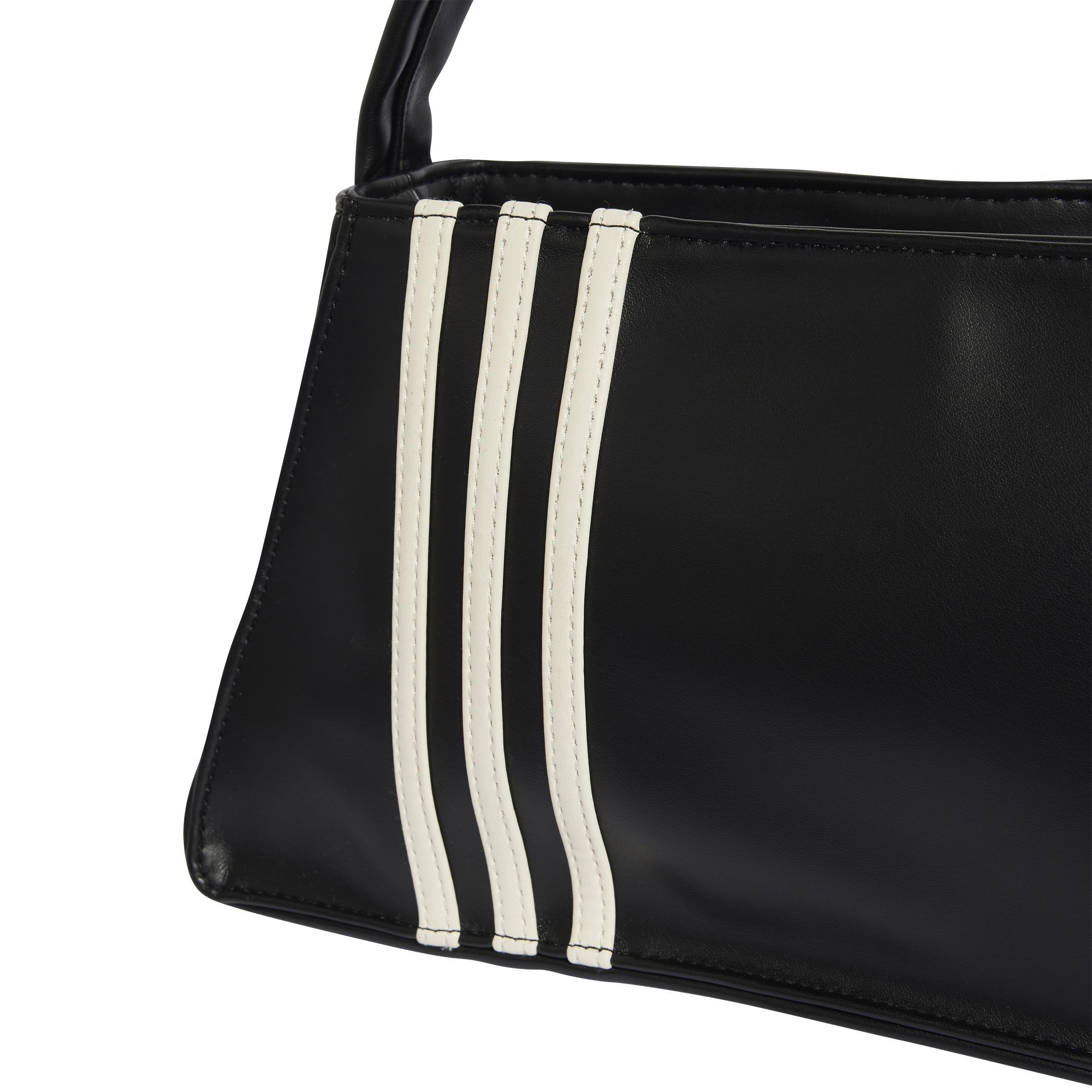 Unisex Outline Trefoil Shoulder Bag, Black, A701_ONE, large image number 5