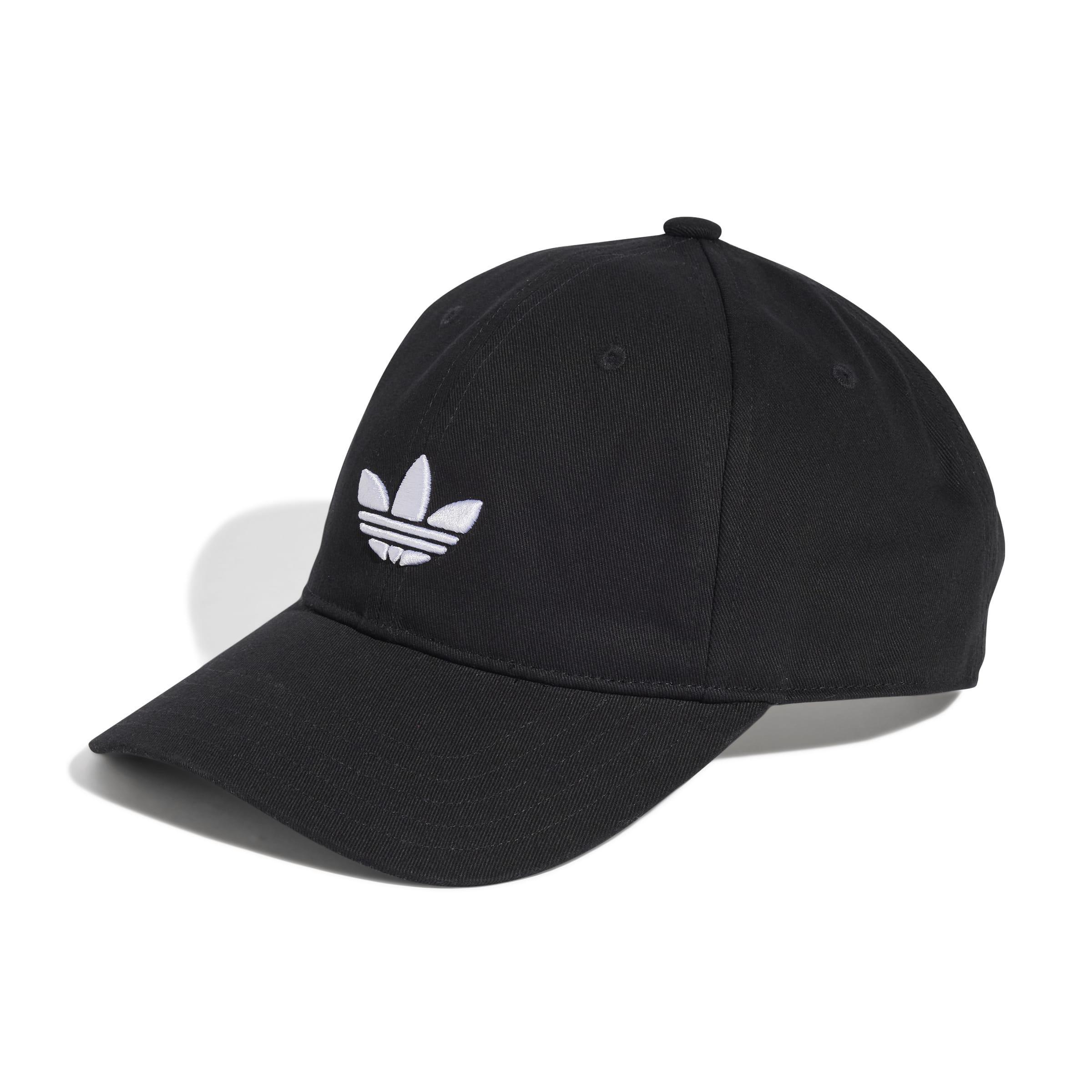 Unisex Adicolor Classic Trefoil Baseball Cap, Black, , large image number 0