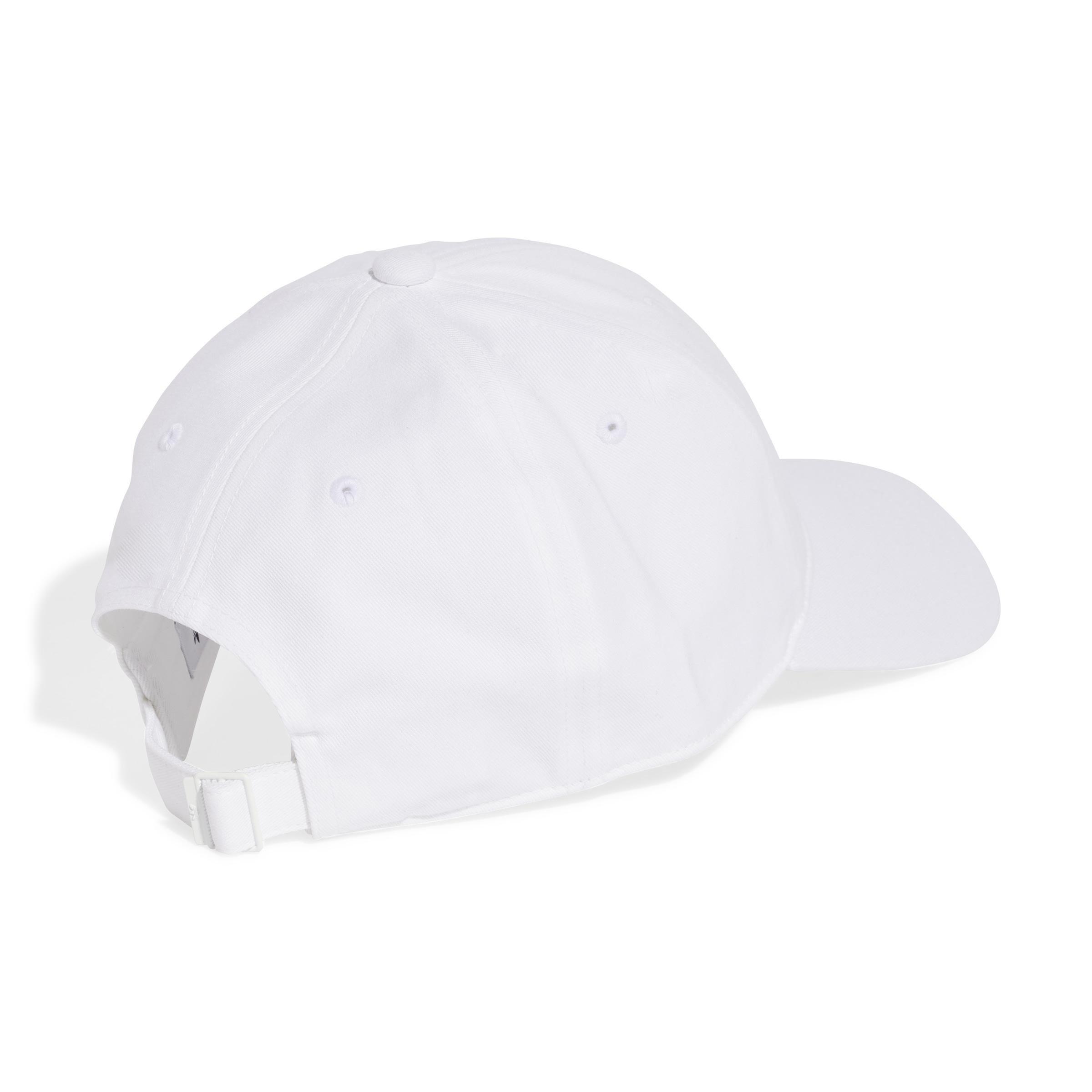 Unisex Adicolor Classic Trefoil Baseball Cap, White, A701_ONE, large image number 1