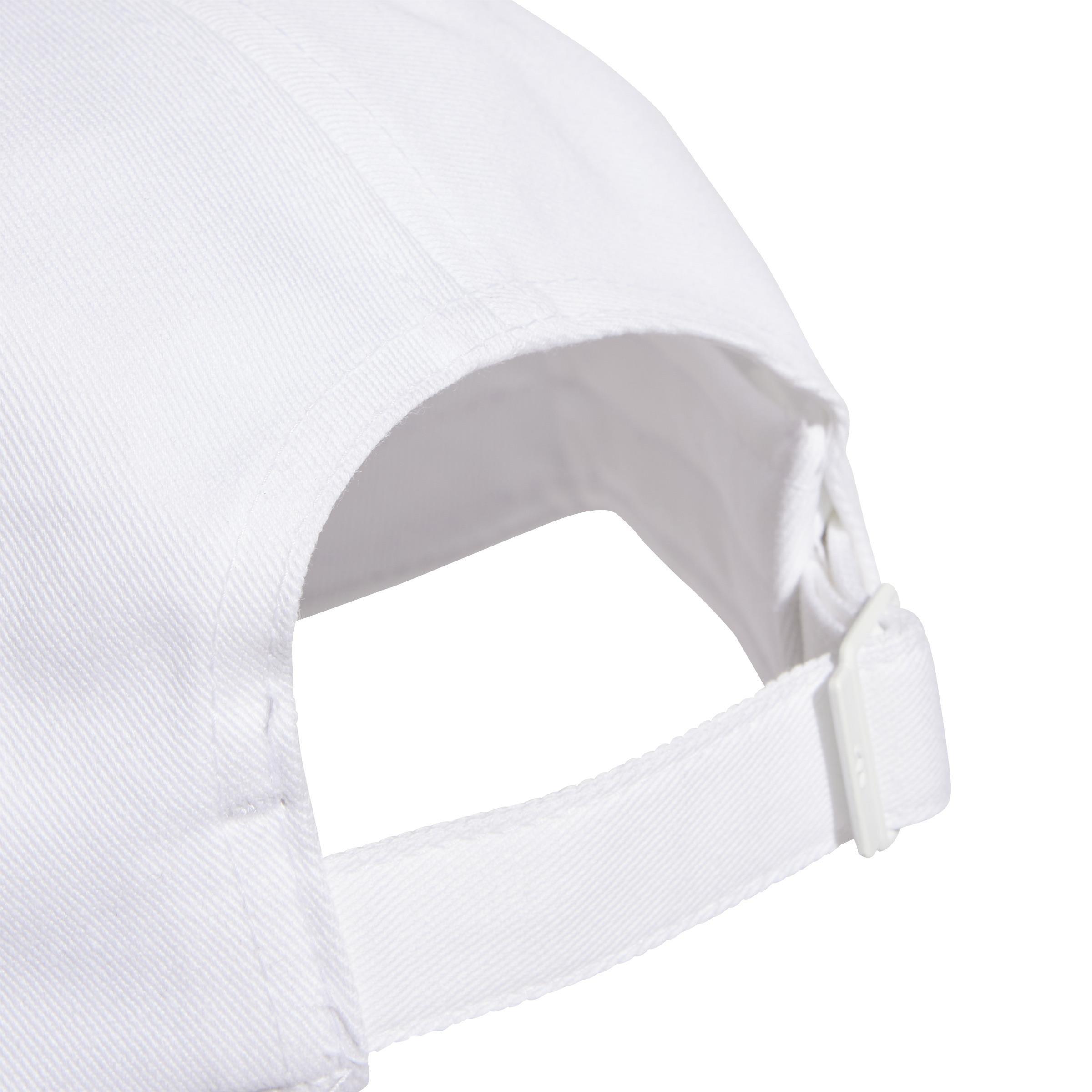 Unisex Adicolor Classic Trefoil Baseball Cap, White, A701_ONE, large image number 4