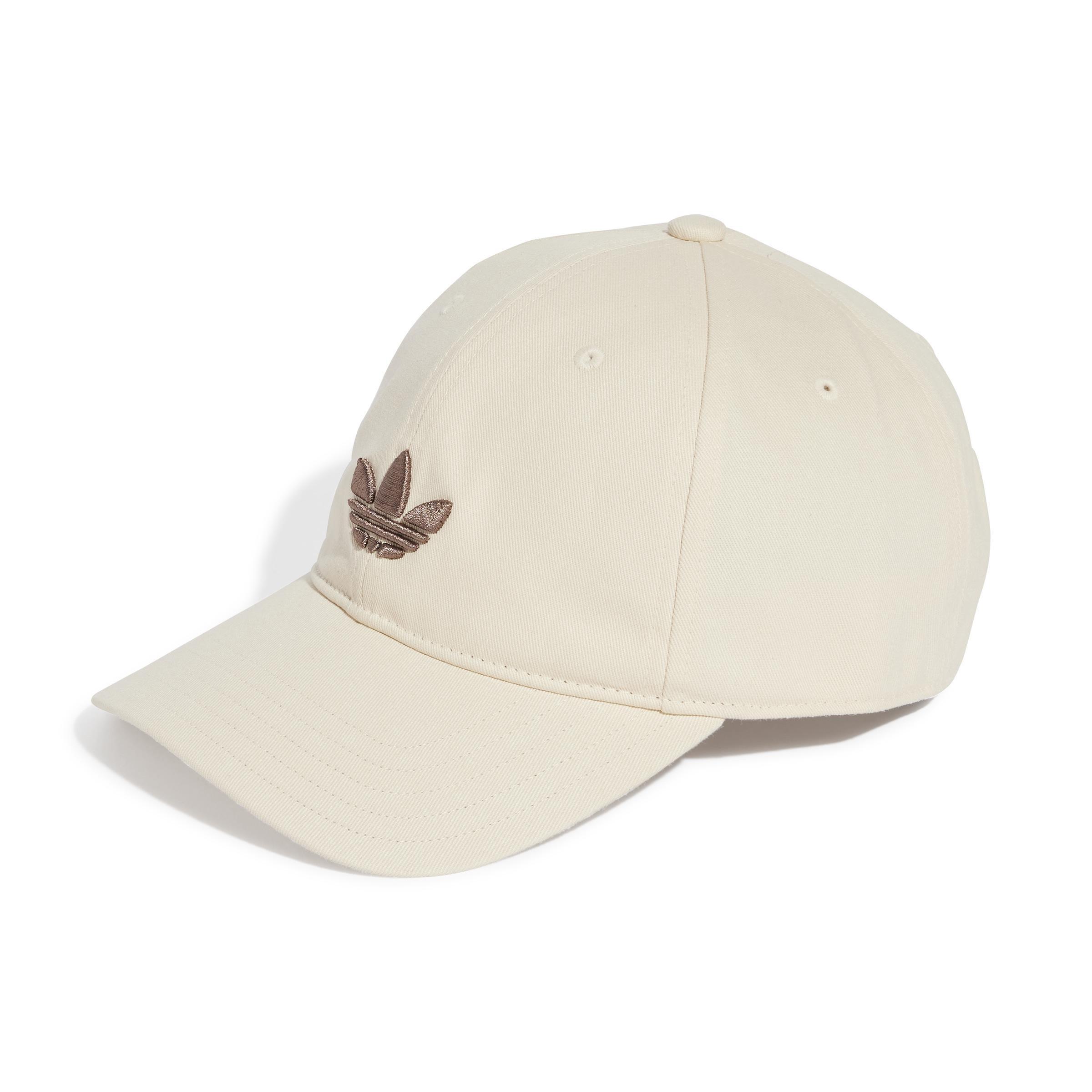 Unisex Adicolor Classic Trefoil Baseball Cap, White, , large image number 0