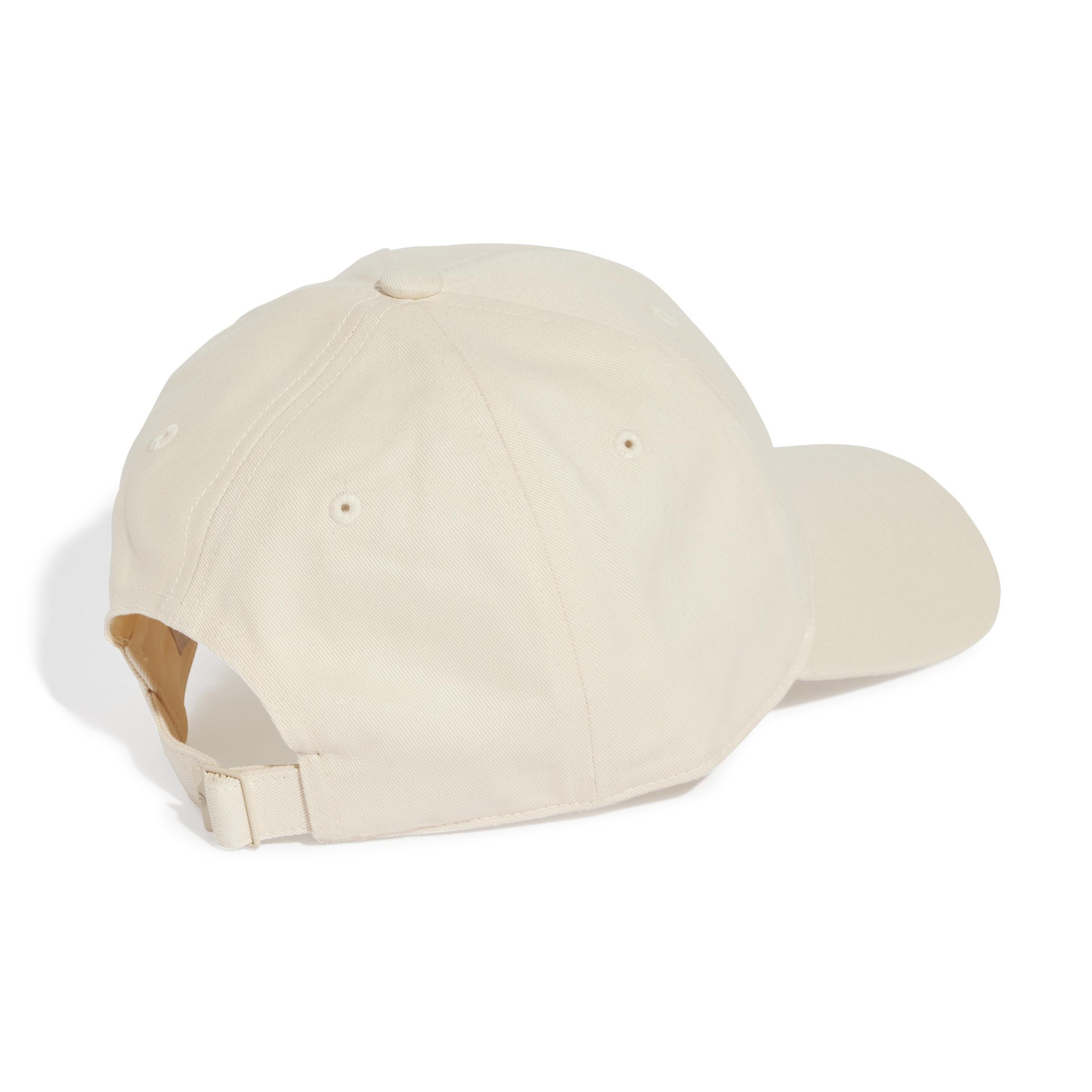 Unisex Adicolor Classic Trefoil Baseball Cap, White, A701_ONE, large image number 1