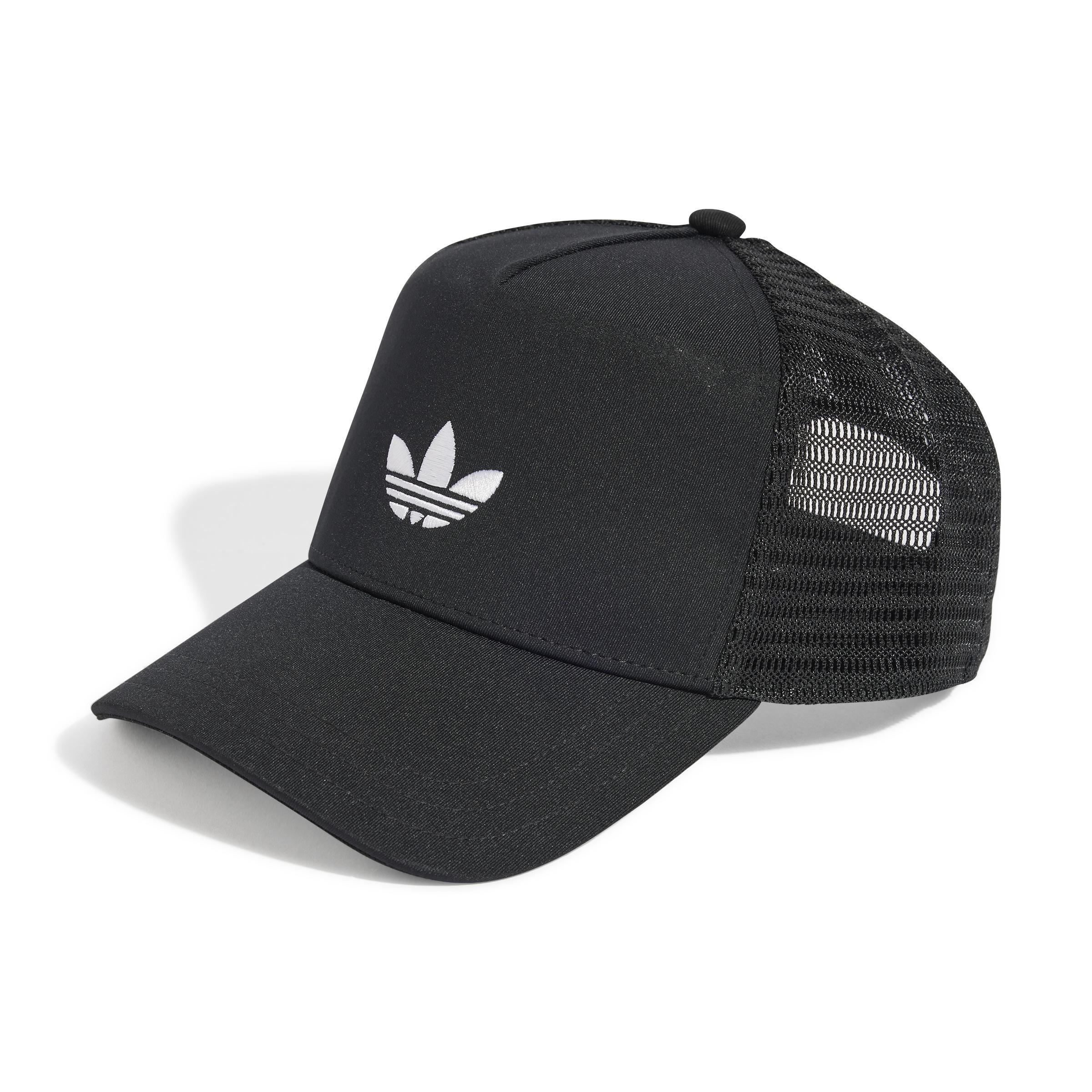 Unisex Adicolor Classic Curved Foam Trucker Cap, Black, , large image number 0