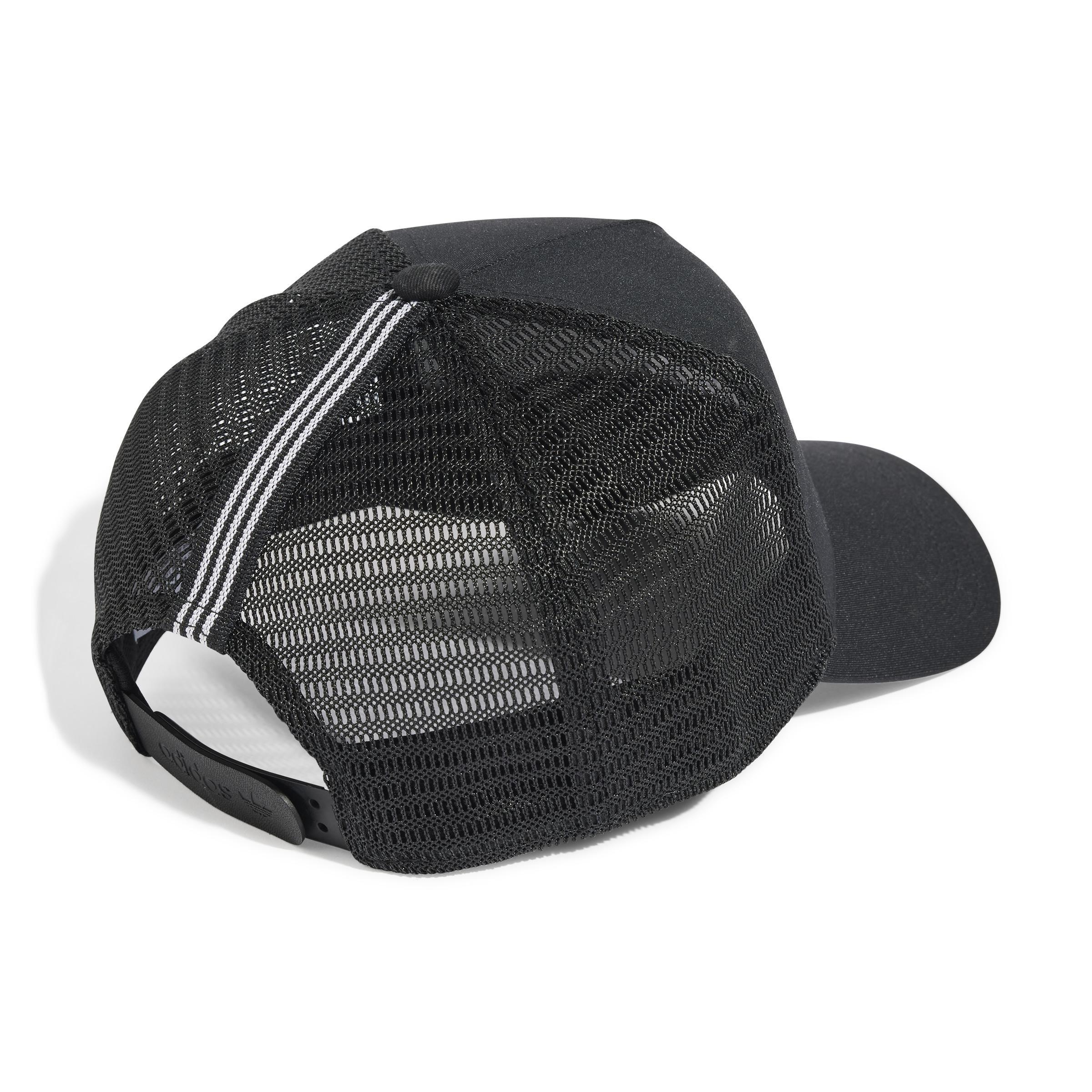 Unisex Adicolor Classic Curved Foam Trucker Cap, Black, , large image number 1