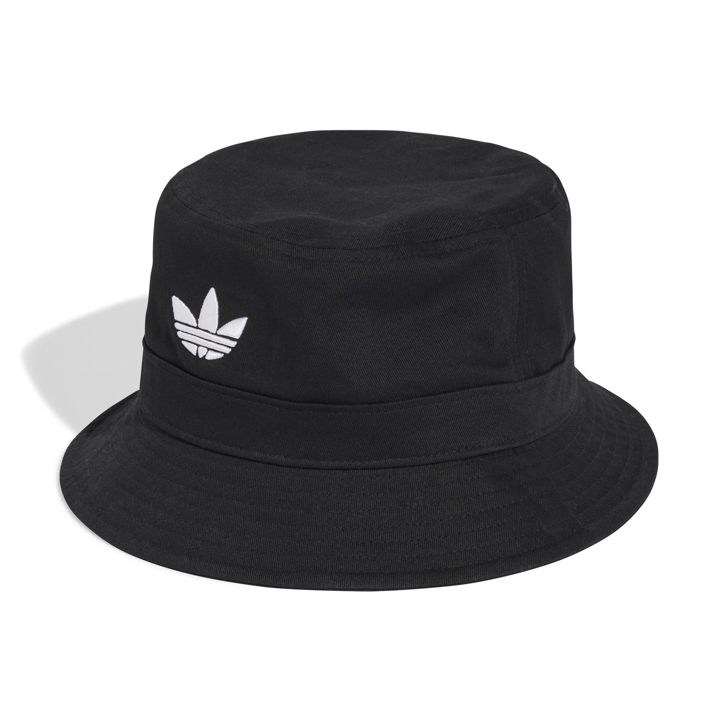 Unisex Adicolor Trefoil Bucket Hat, Black, A701_ONE, large image number 0