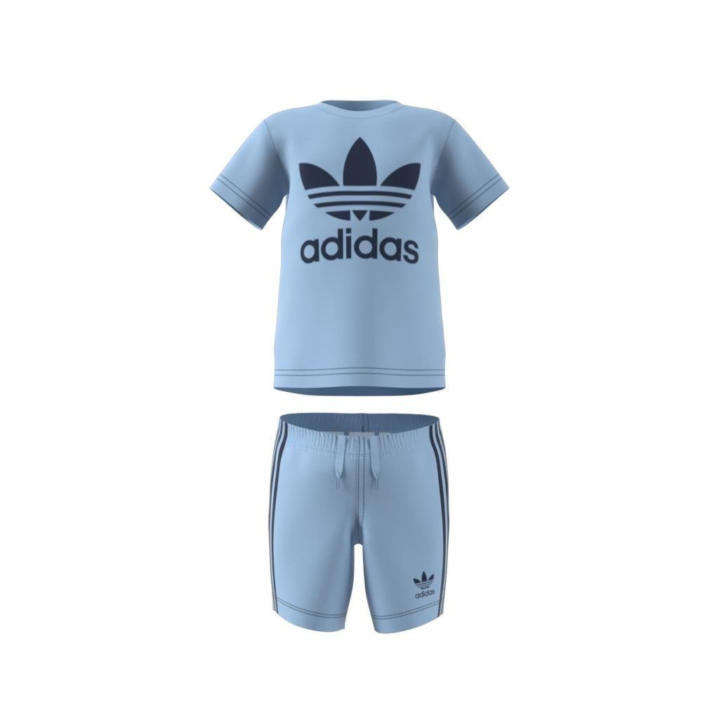 Unisex Shorts Tee Set Kids, Blue, A701_ONE, large image number 12