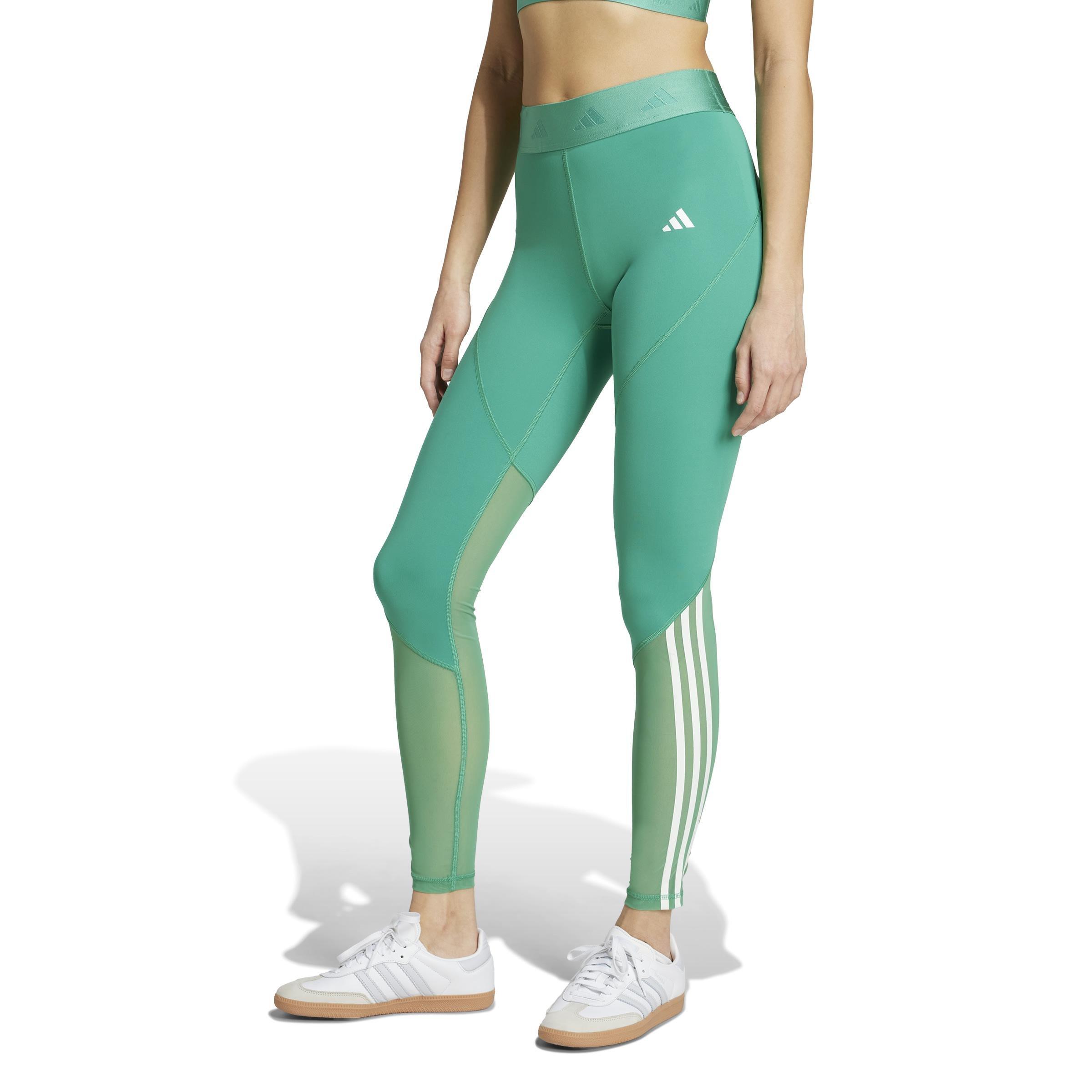 Hyperglam Full-Length Leggings, Green, A701_ONE, large image number 10
