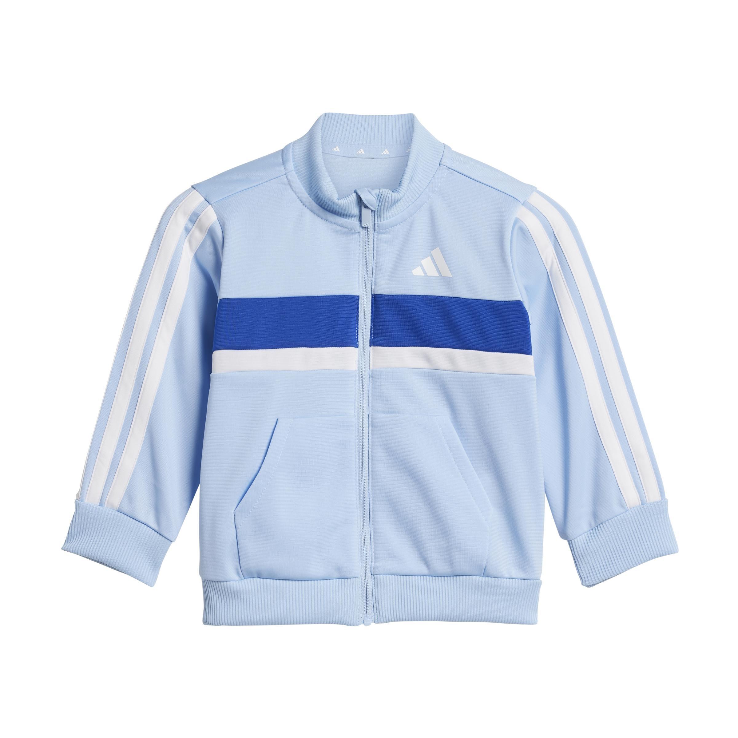 Unisex Kids Seasonal Essentials Tiberio 3-Stripes Tricot Track Suit, Blue, A701_ONE, large image number 8