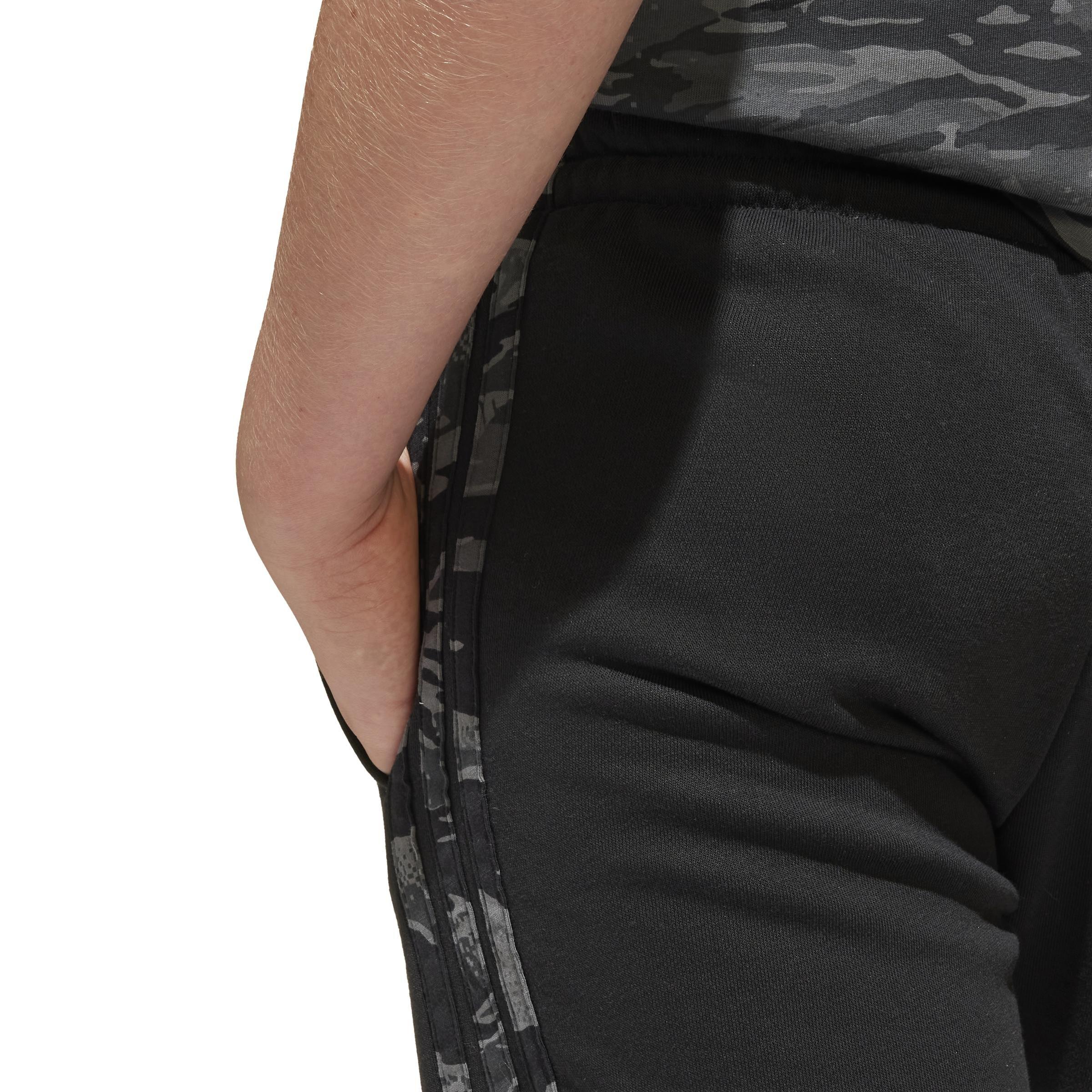 Unisex Kids Seasonal Essentials Camo Shorts, Black, A701_ONE, large image number 5