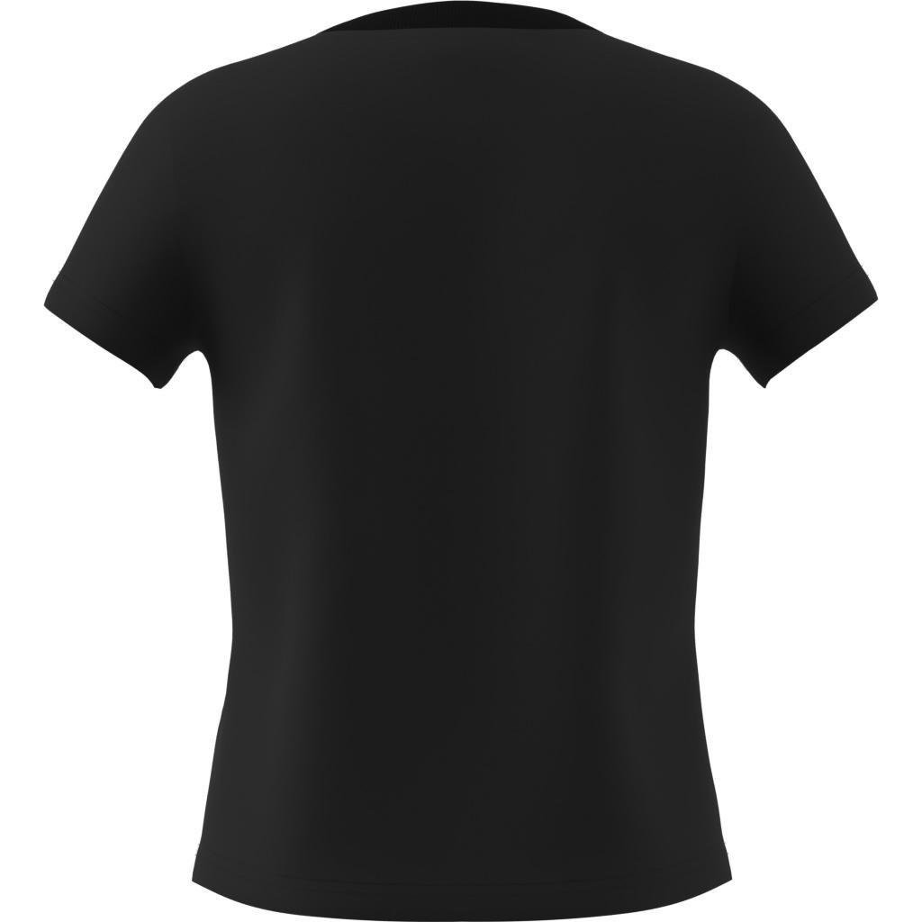Kids Seasonal Essentials Flower T-Shirt, Black, , large image number 4