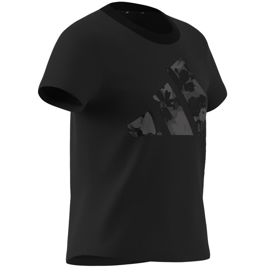 Kids Seasonal Essentials Flower T-Shirt, Black, , large image number 9