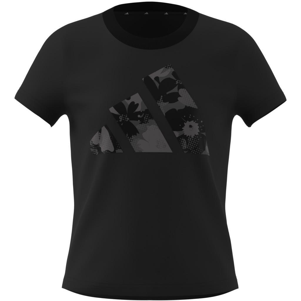 Kids Seasonal Essentials Flower T-Shirt, Black, , large image number 10