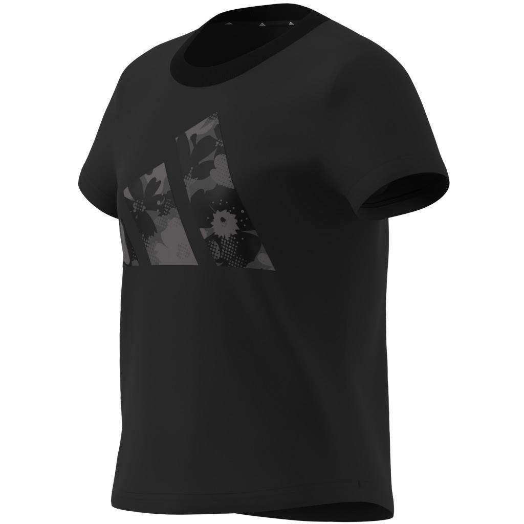 Kids Seasonal Essentials Flower T-Shirt, Black, , large image number 13