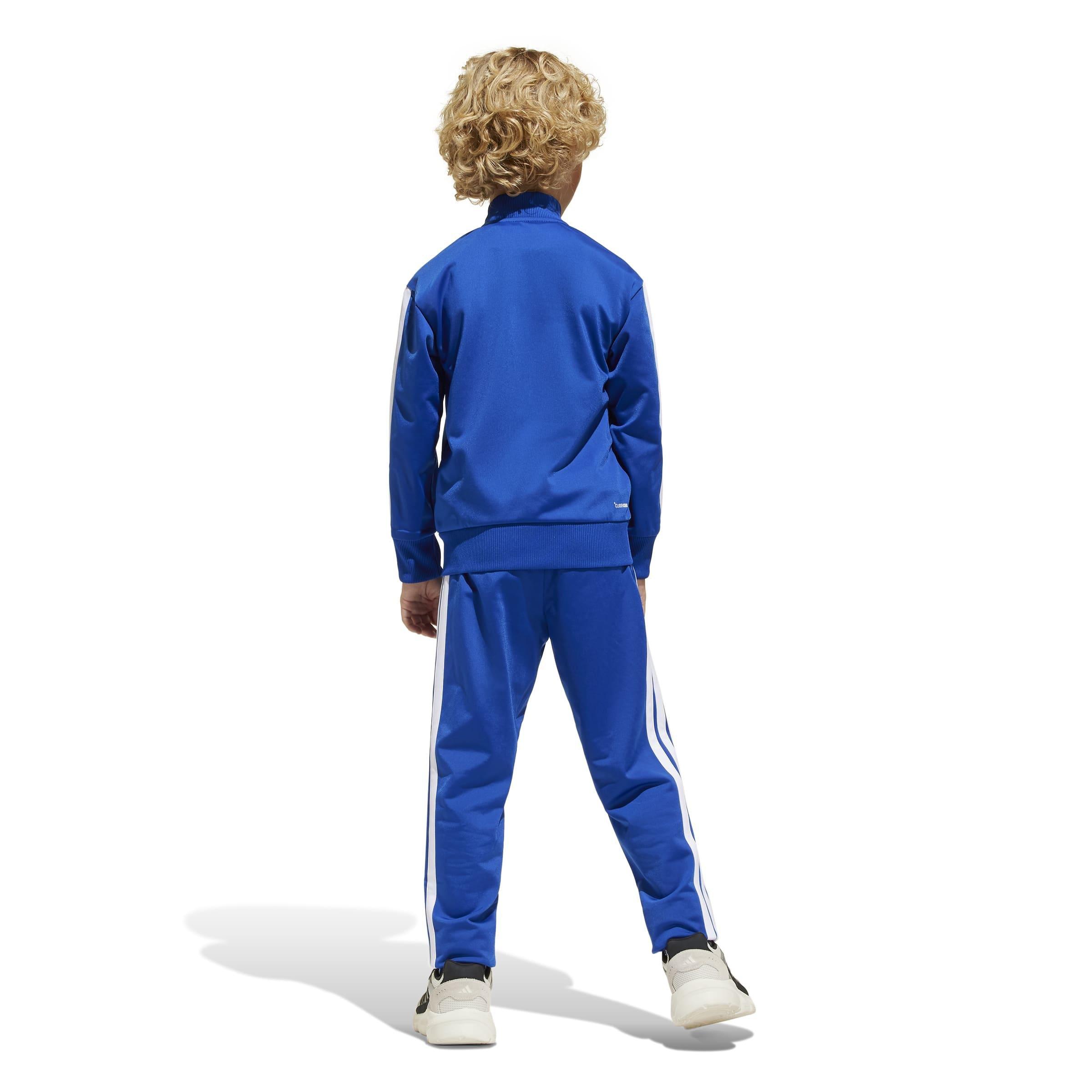 Kids Unisex Seasonal Essentials Tiberio 3-Stripes Tricot Track Suit, Blue, , large image number 1