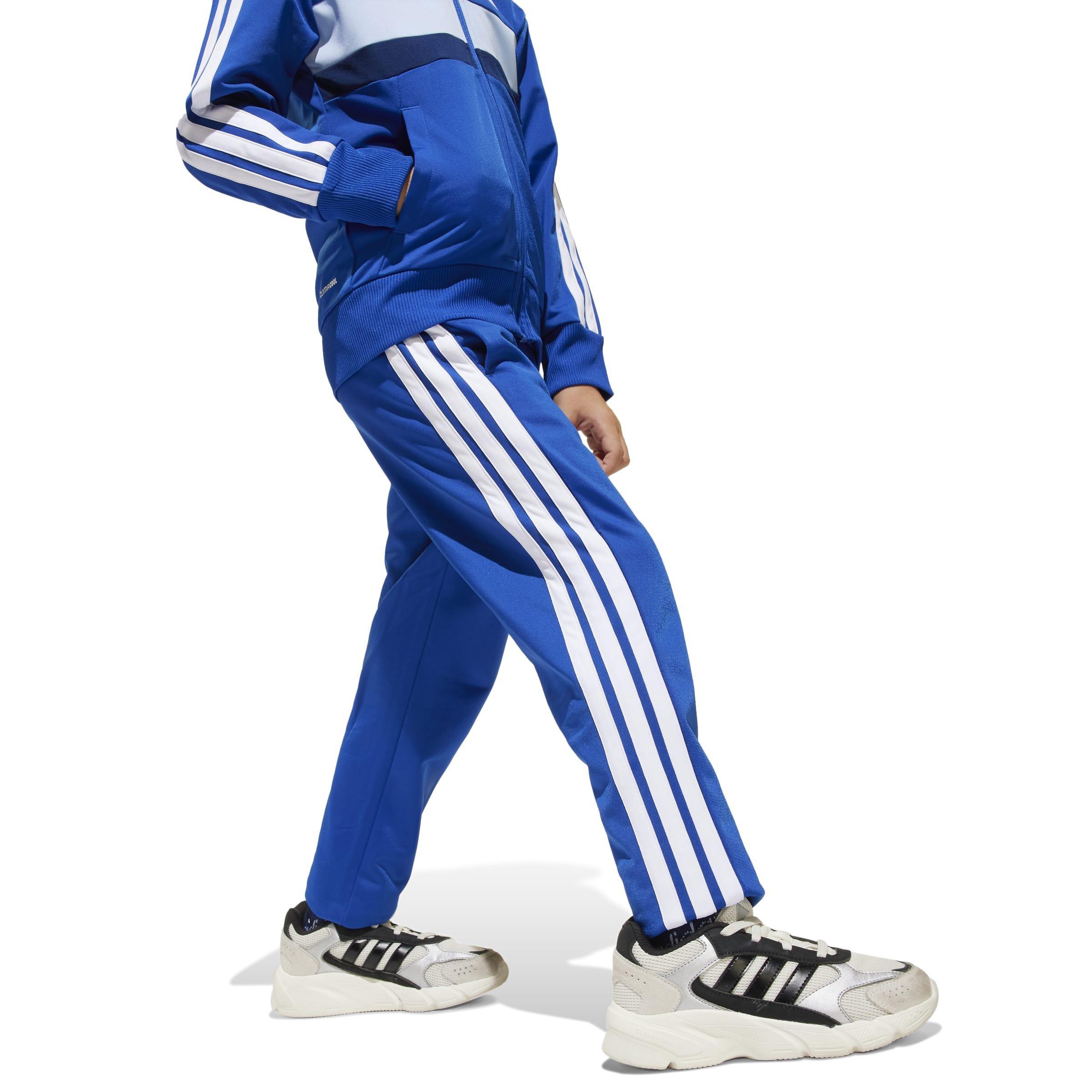 Kids Unisex Seasonal Essentials Tiberio 3-Stripes Tricot Track Suit, Blue, A701_ONE, large image number 4