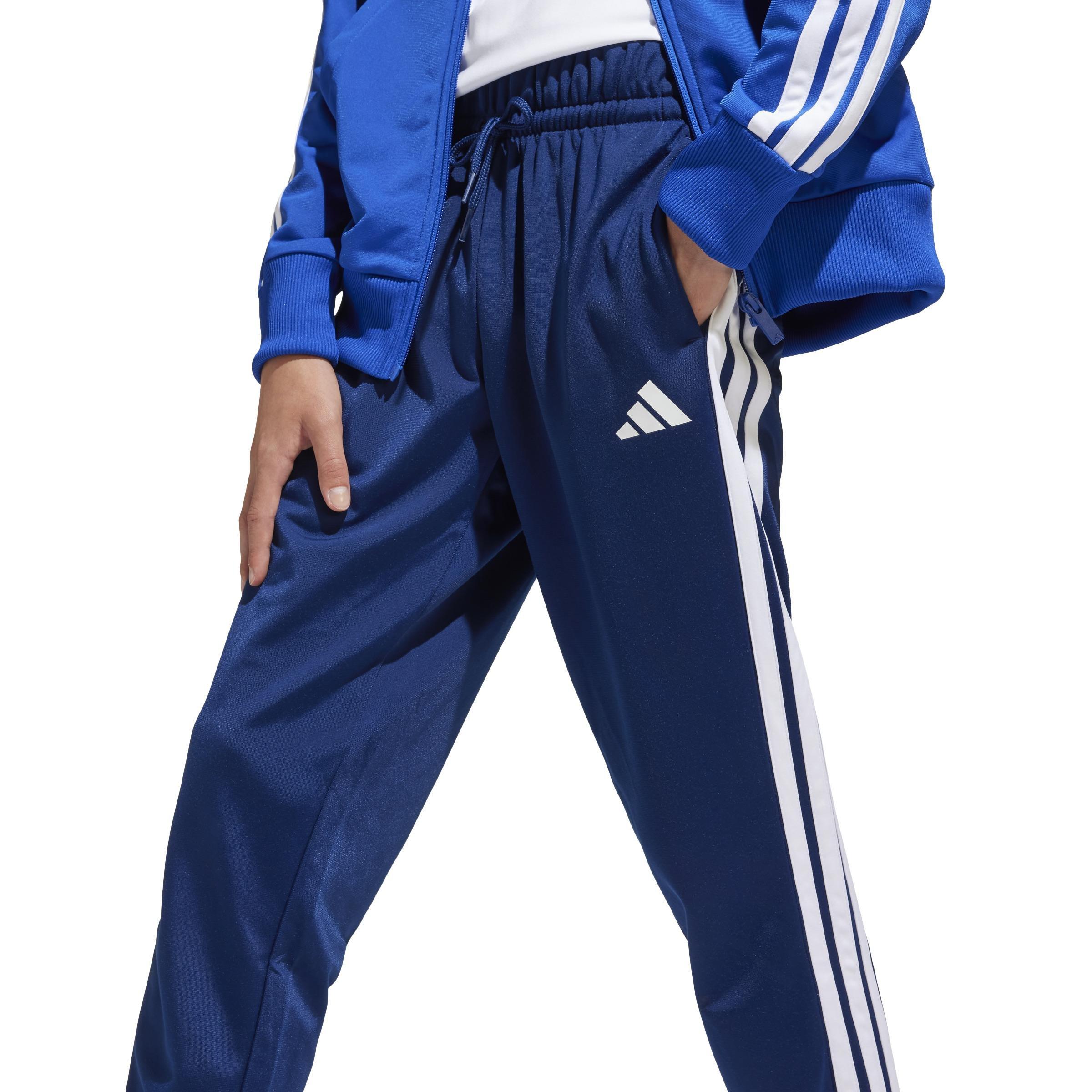 Unisex Kids Seasonal Essentials Tiberio 3-Stripes Tricot Track Suit, Blue, , large image number 4