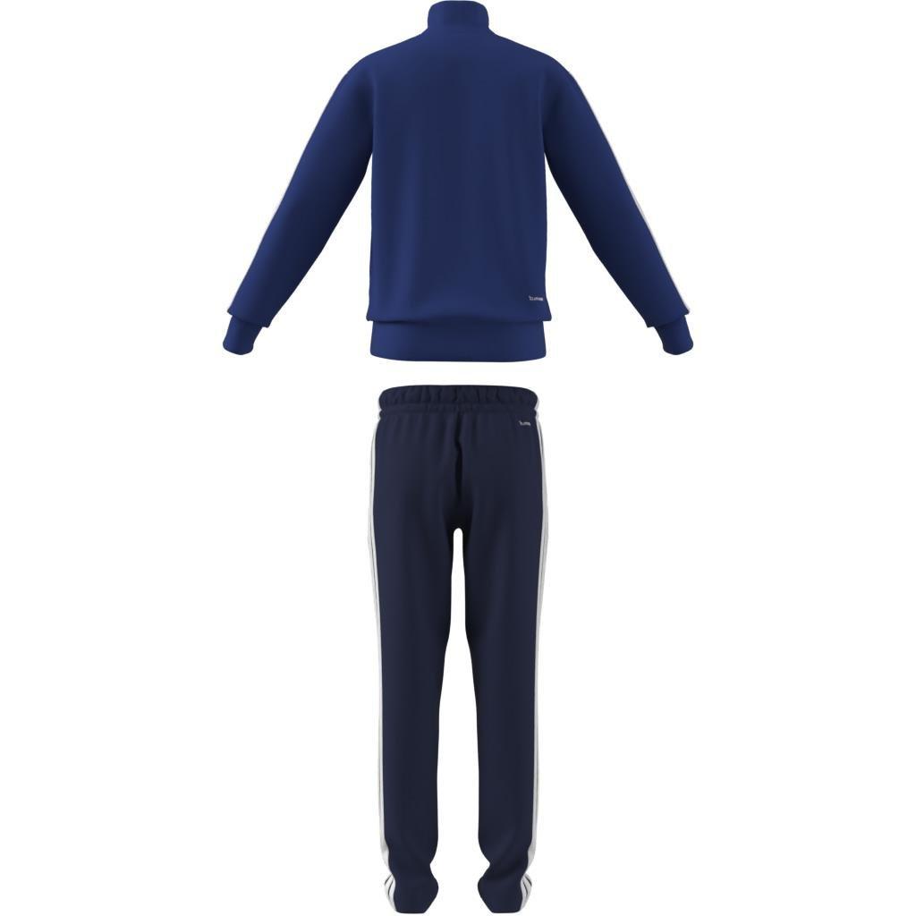 Unisex Kids Seasonal Essentials Tiberio 3-Stripes Tricot Track Suit, Blue, , large image number 8