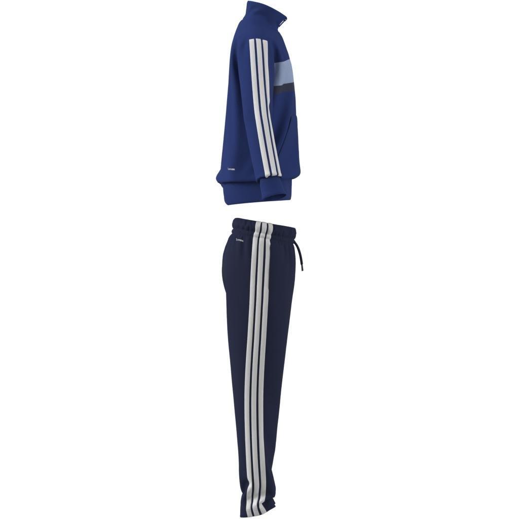 Unisex Seasonal Essentials Tiberio 3-Stripes Tricot Track Suit Kids, Blue, A701_ONE, large image number 9