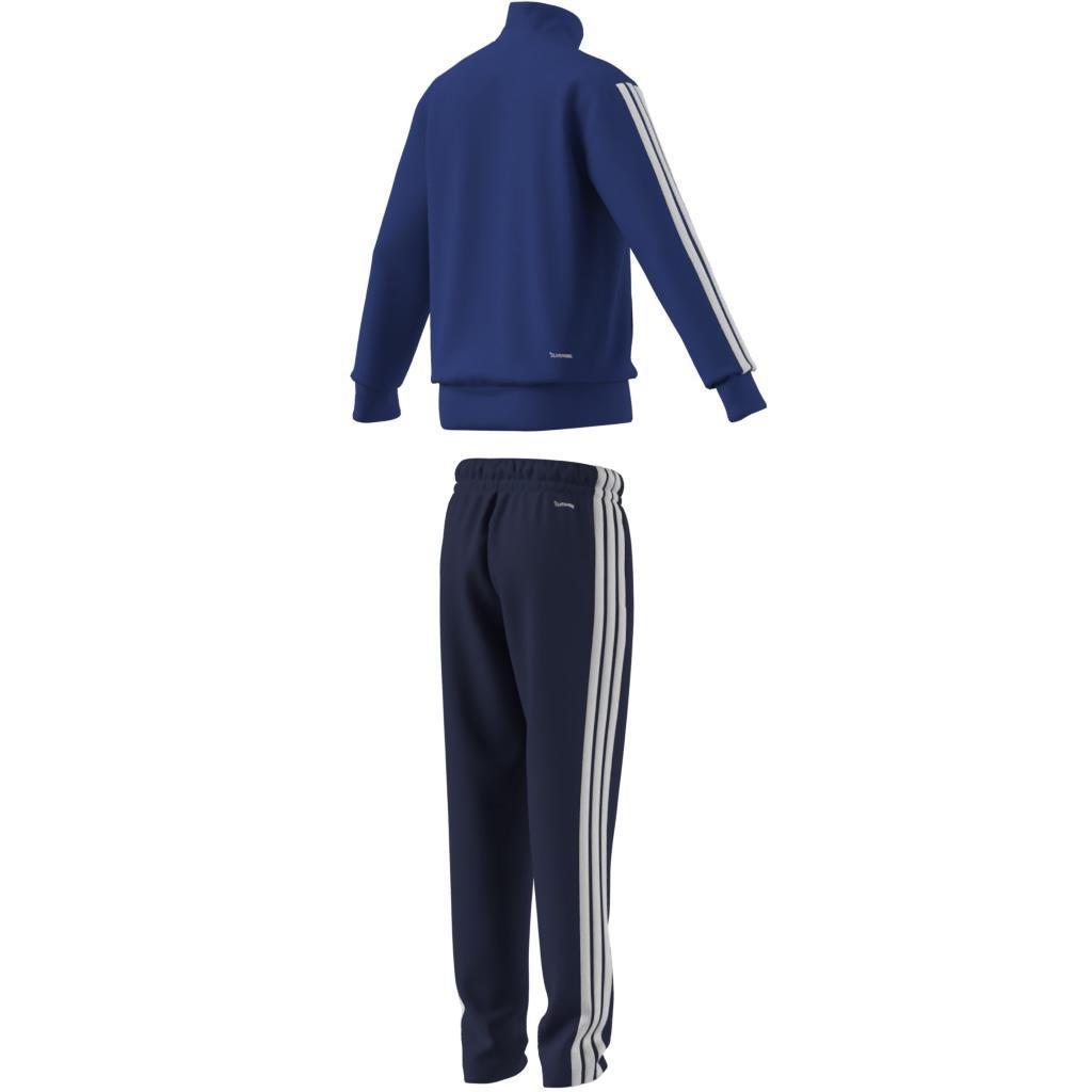 Unisex Seasonal Essentials Tiberio 3-Stripes Tricot Track Suit Kids, Blue, A701_ONE, large image number 12