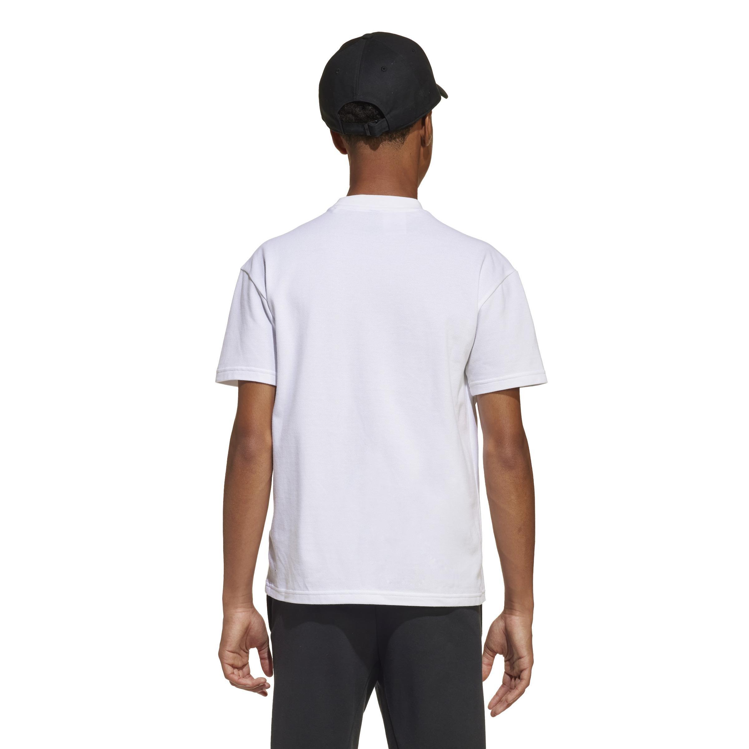 Unisex Kids Future Icons Logo T-Shirt, White, , large image number 1
