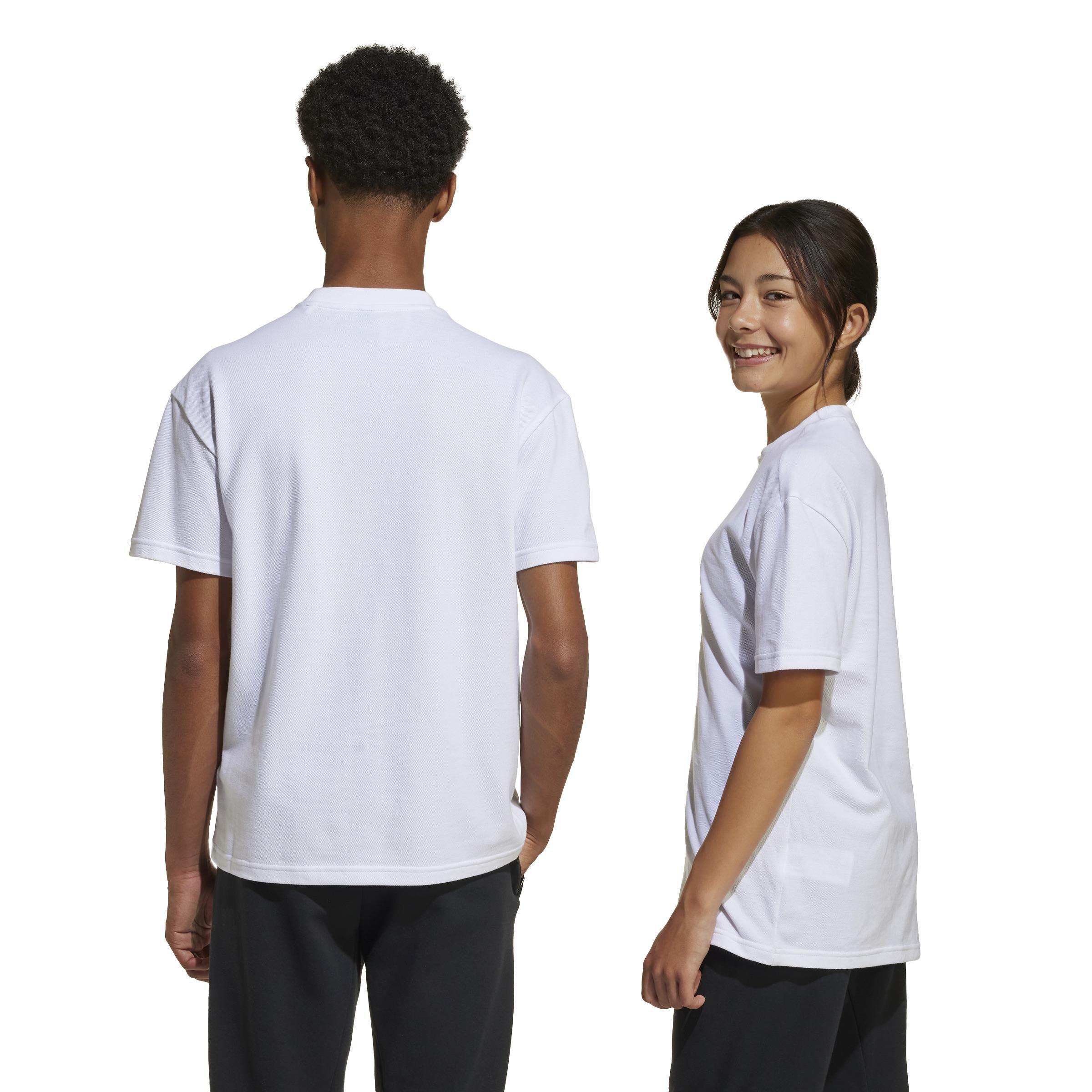 Unisex Kids Future Icons Logo T-Shirt, White, , large image number 2