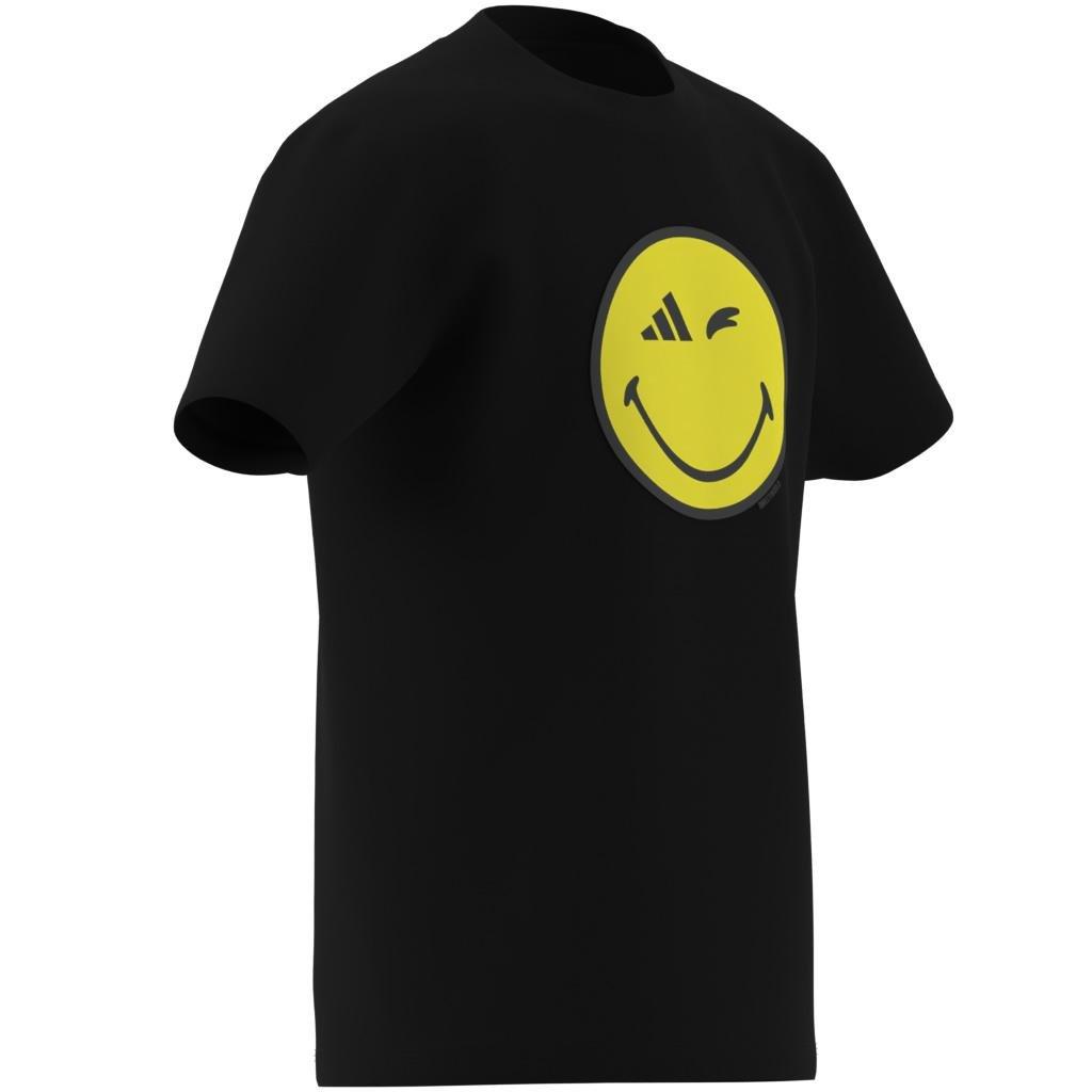 Unisex adidas x Smileyworld Graphics Tee Kids, Black, A701_ONE, large image number 7