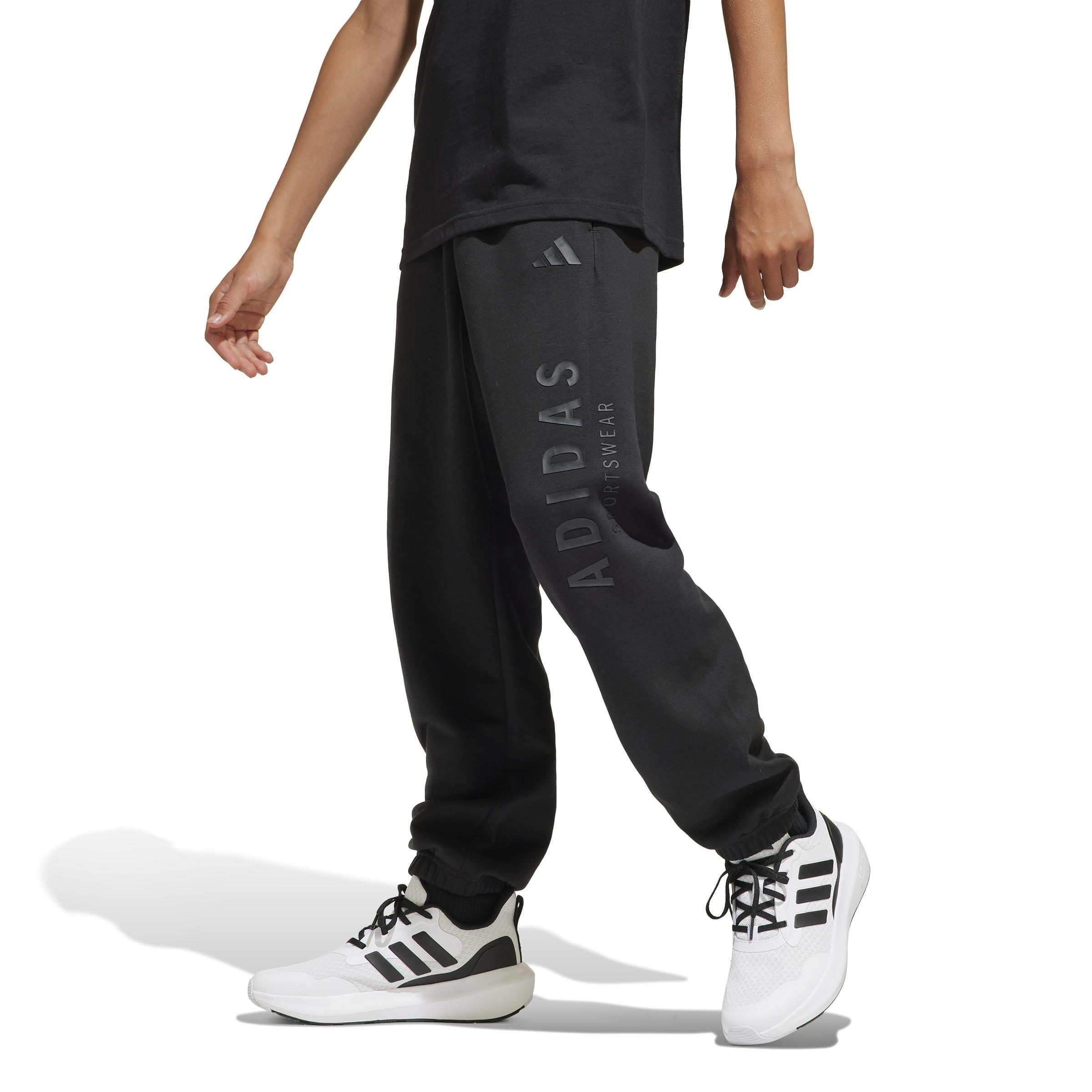 Unisex Kids J All Season GFX Pant, Black, A701_ONE, large image number 4
