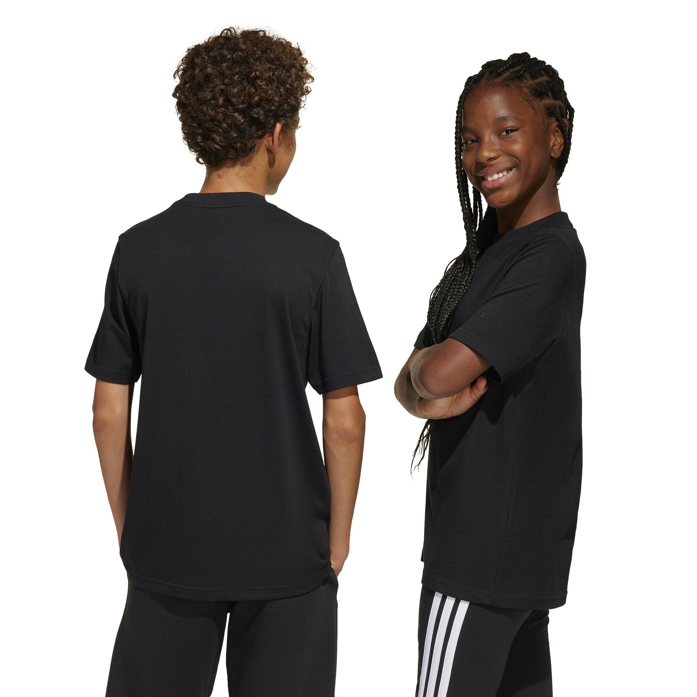 Unisex Kids ALL SZN Graphic T-Shirt, Black, A701_ONE, large image number 1