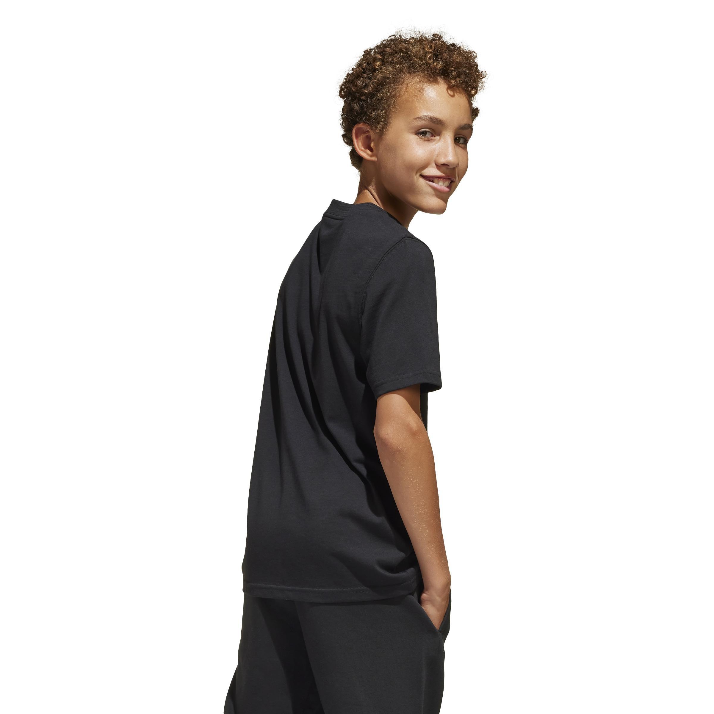 Unisex Kids ALL SZN Graphic T-Shirt, Black, A701_ONE, large image number 2