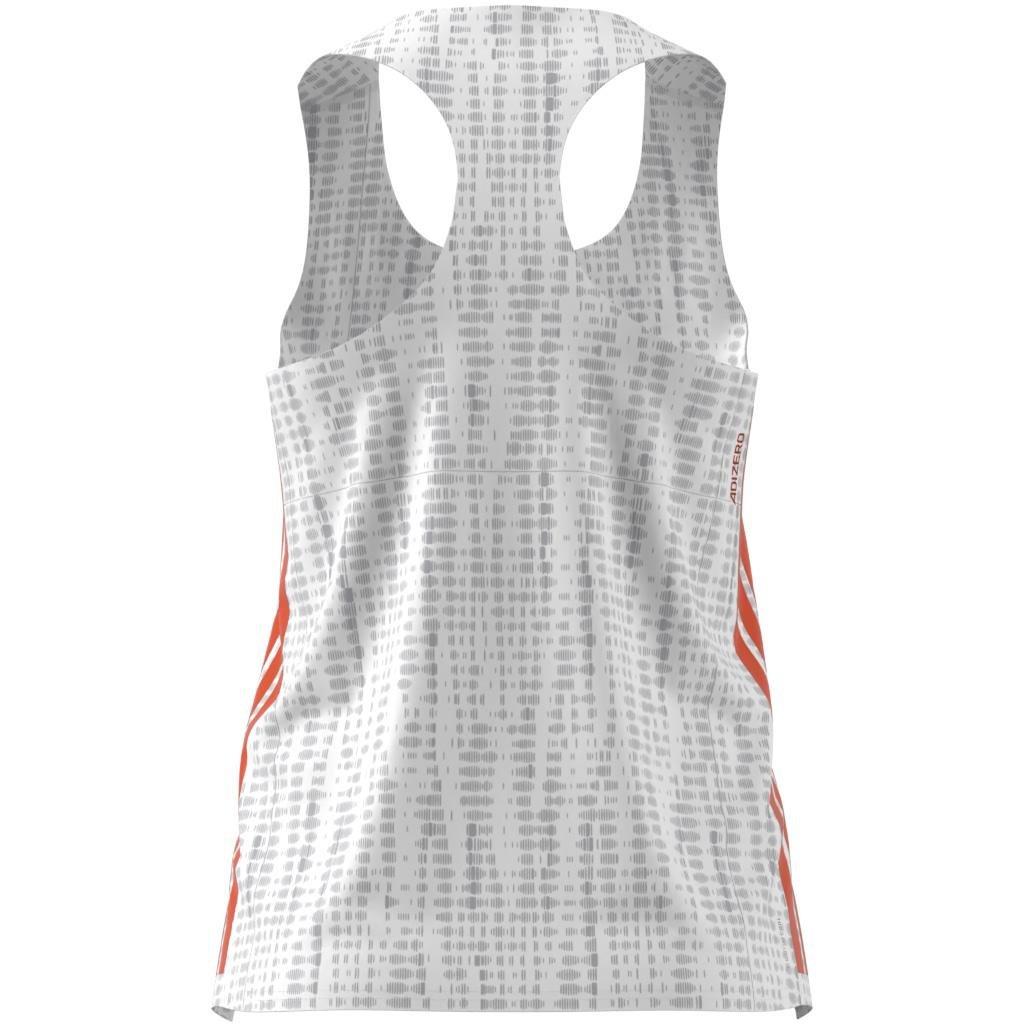 Adizero Running Singlet, White, A701_ONE, large image number 5