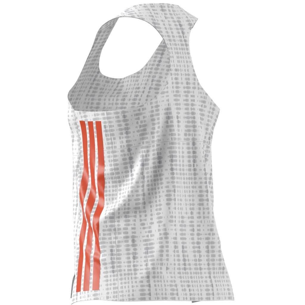 Adizero Running Singlet, White, A701_ONE, large image number 6