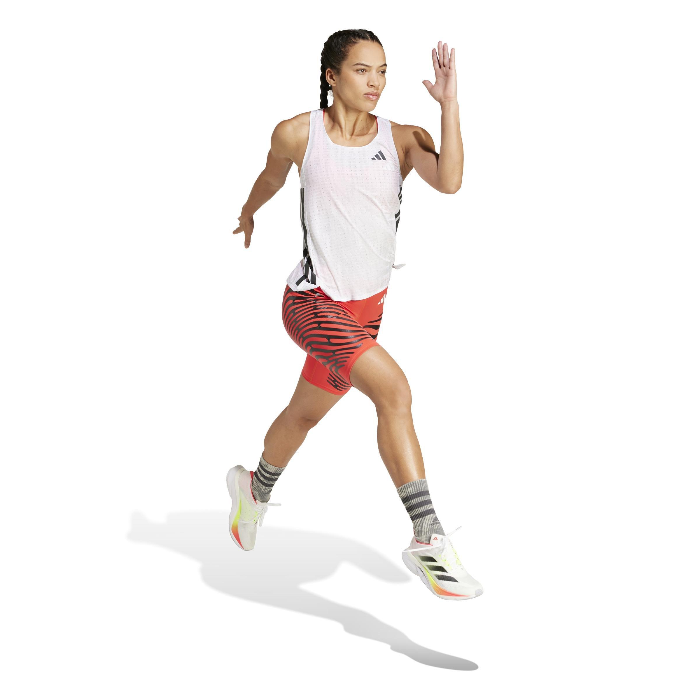 Adizero Running Singlet, White, , large image number 14