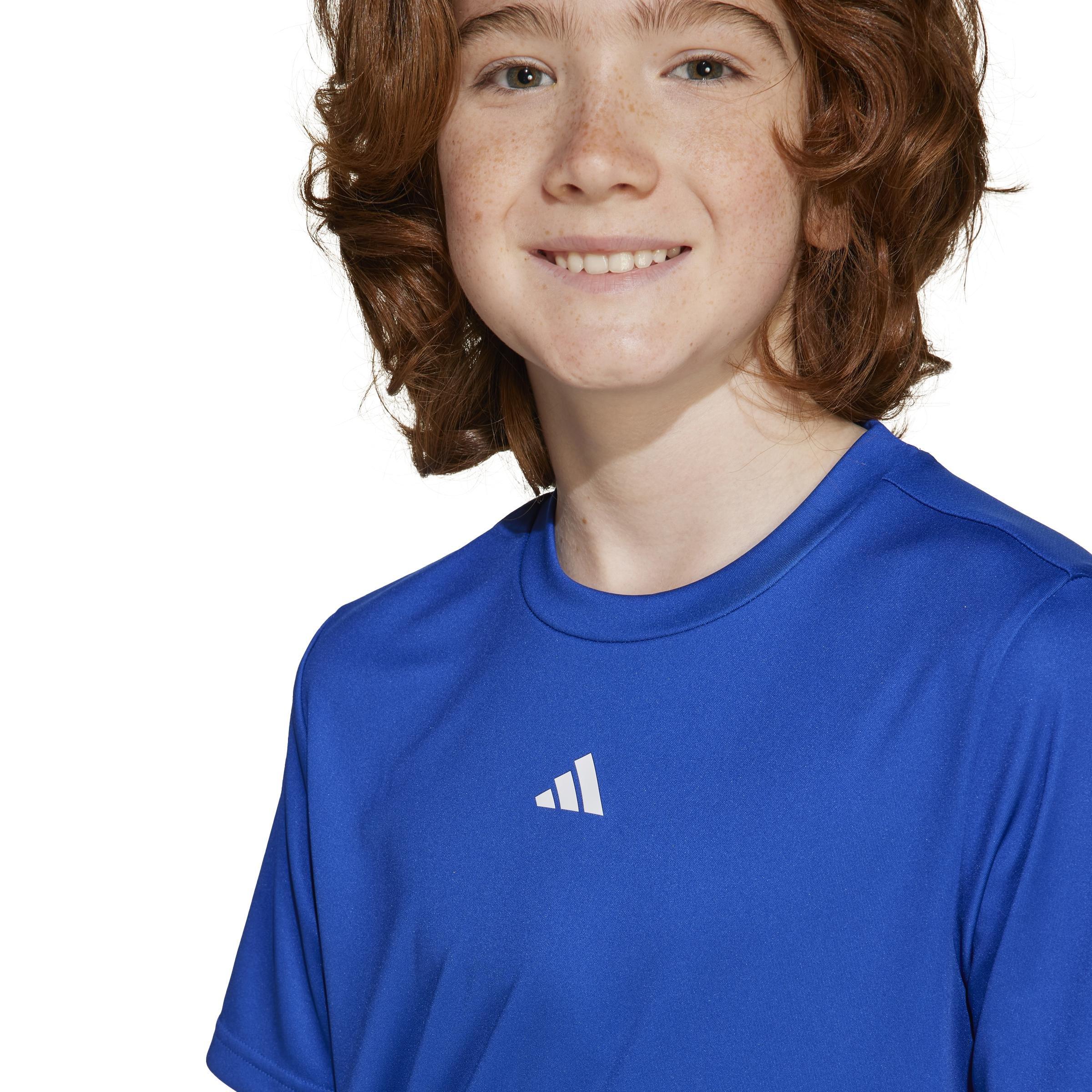 Unisex Kids Train Essentials Logo Regular Fit T-Shirt, Blue, A701_ONE, large image number 4