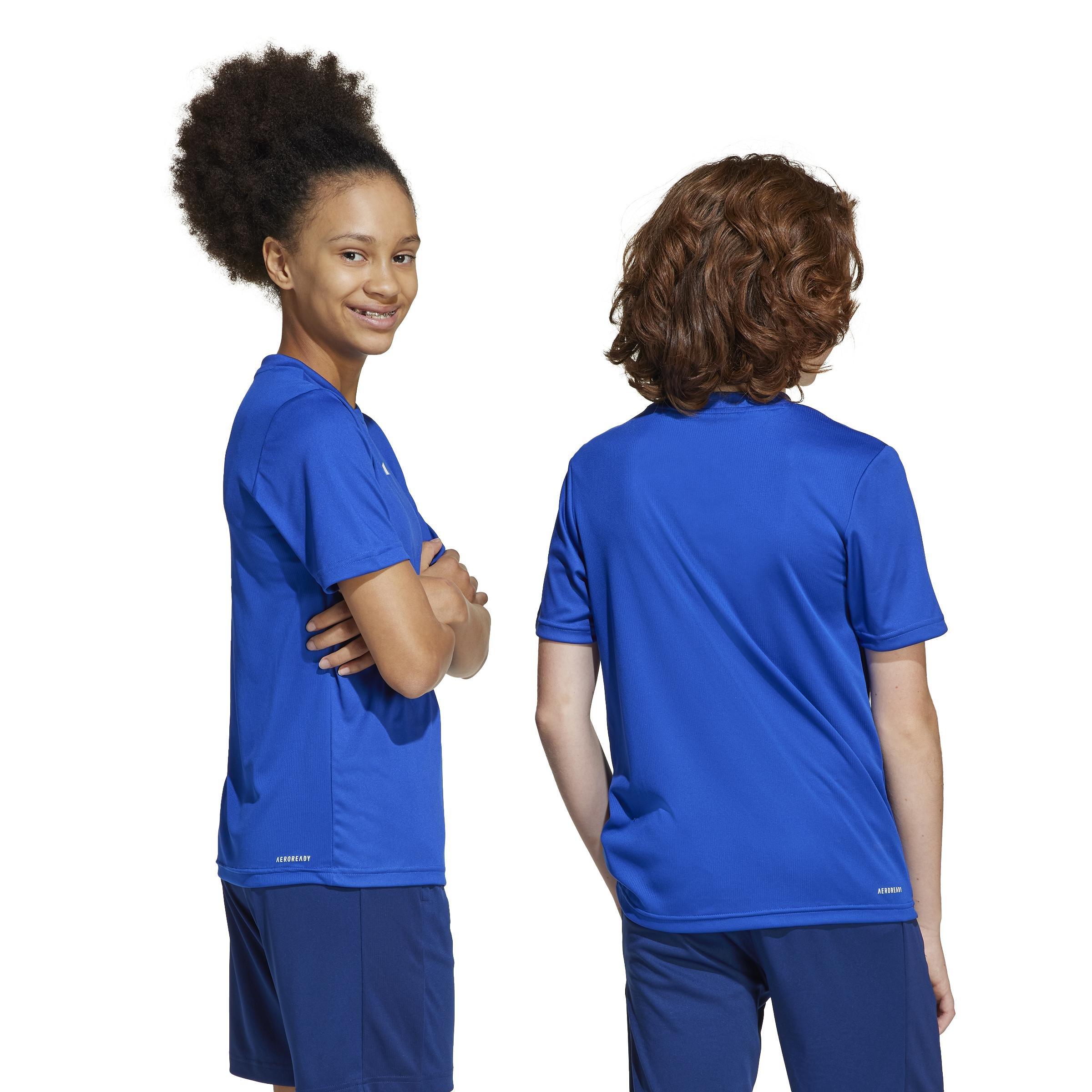 Unisex Kids Train Essentials Logo Regular Fit T-Shirt, Blue, A701_ONE, large image number 5