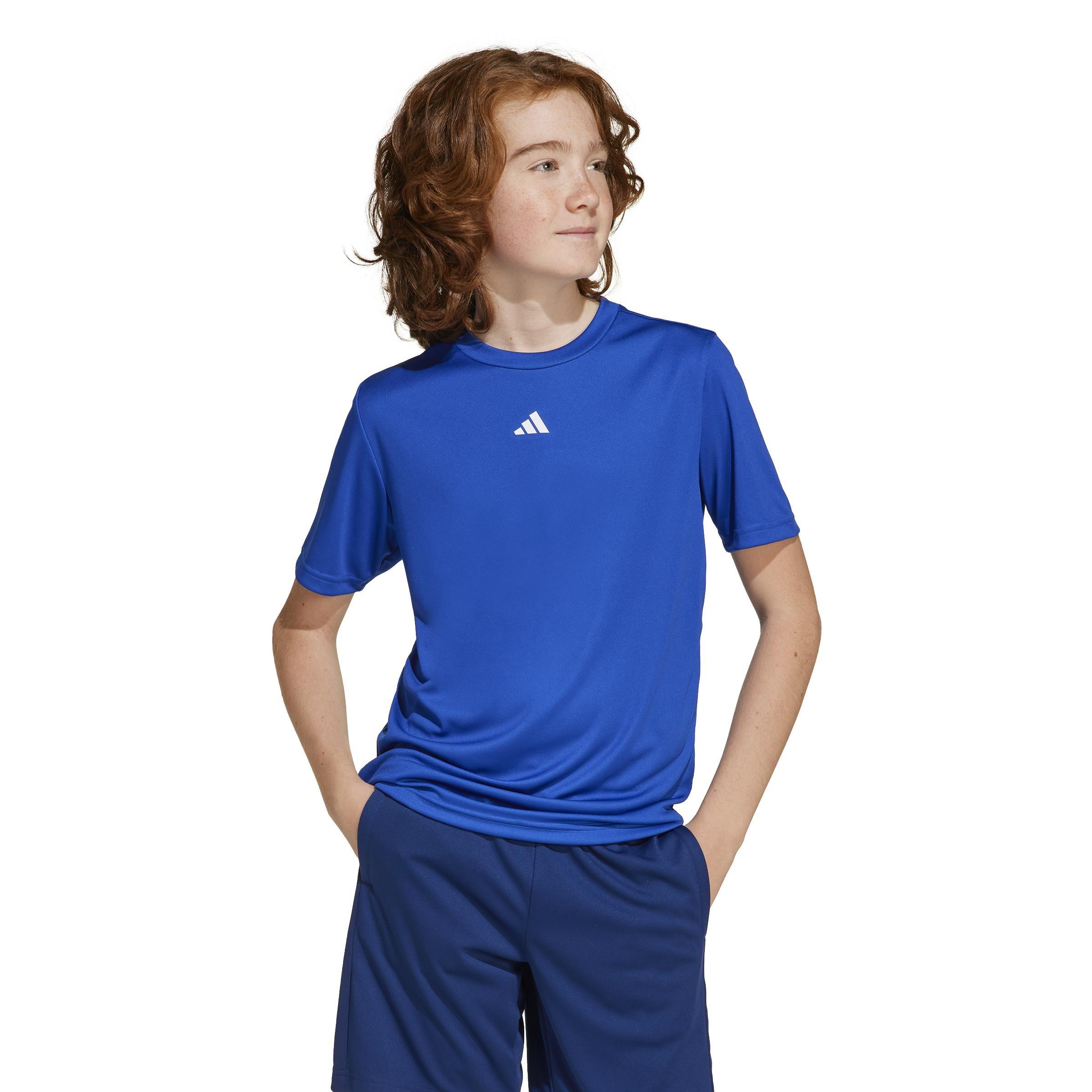 Unisex Kids Train Essentials Logo Regular Fit T-Shirt, Blue, A701_ONE, large image number 7