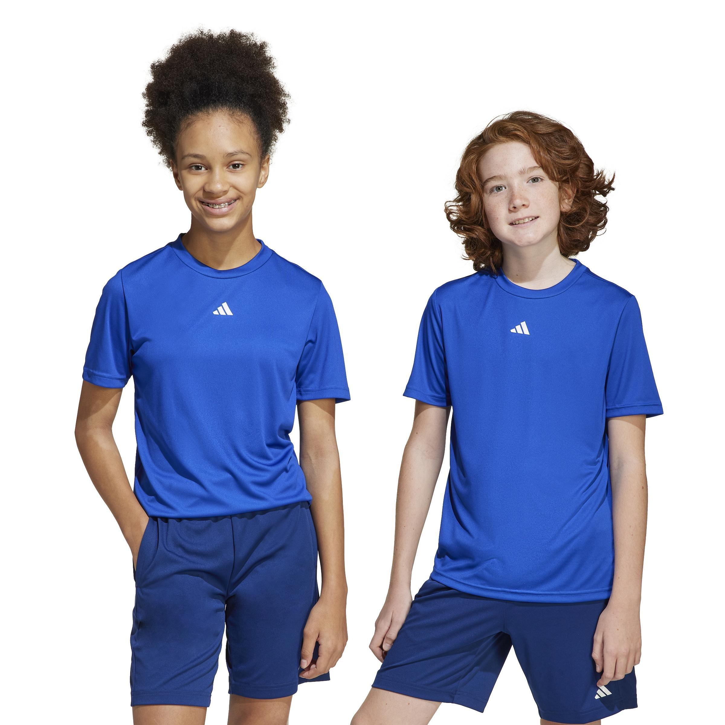 Unisex Kids Train Essentials Logo Regular Fit T-Shirt, Blue, A701_ONE, large image number 8