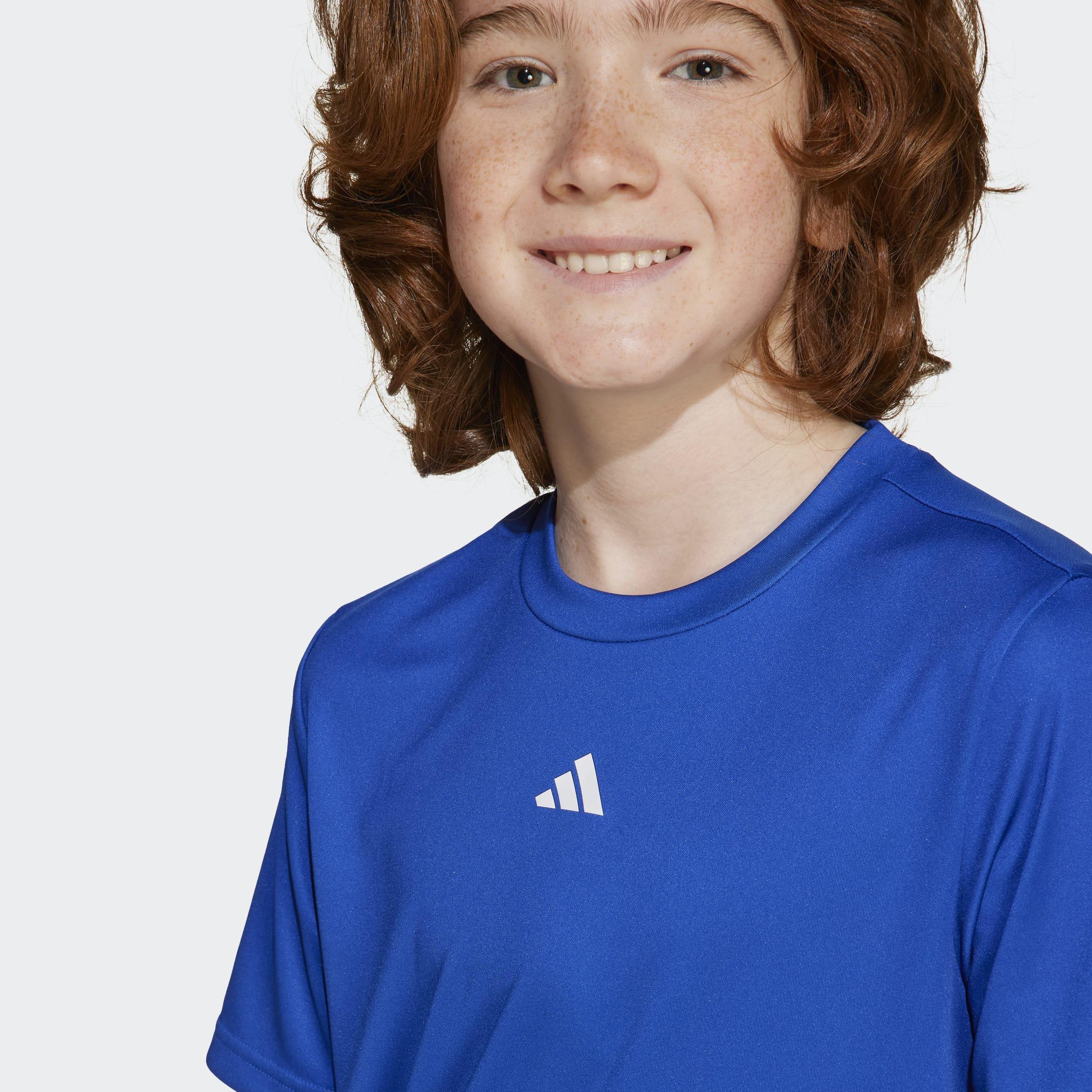 Unisex Kids Train Essentials Logo Regular Fit T-Shirt, Blue, A701_ONE, large image number 9