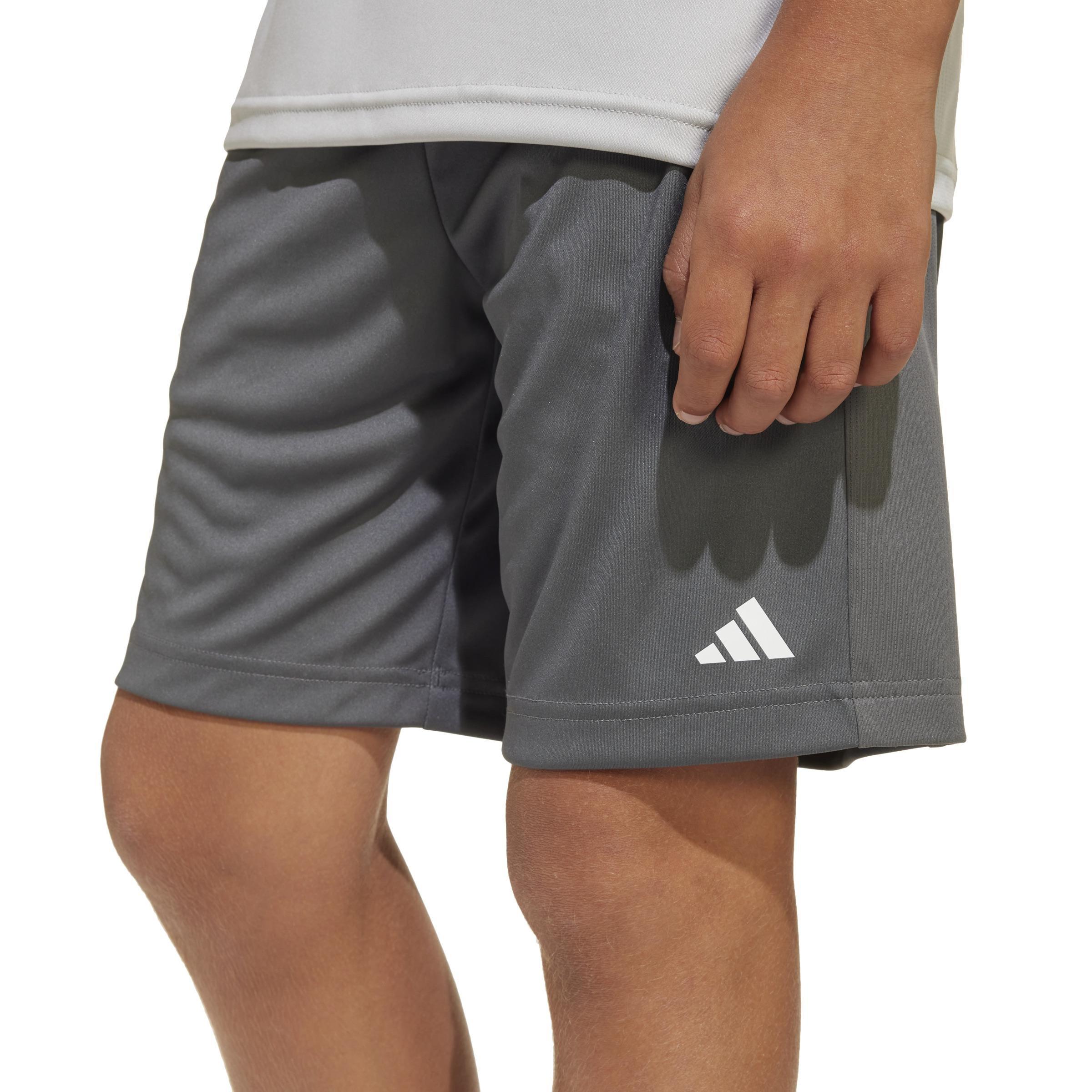 Unisex Kids Train Essentials Logo Regular Fit Shorts, Grey, , large image number 4